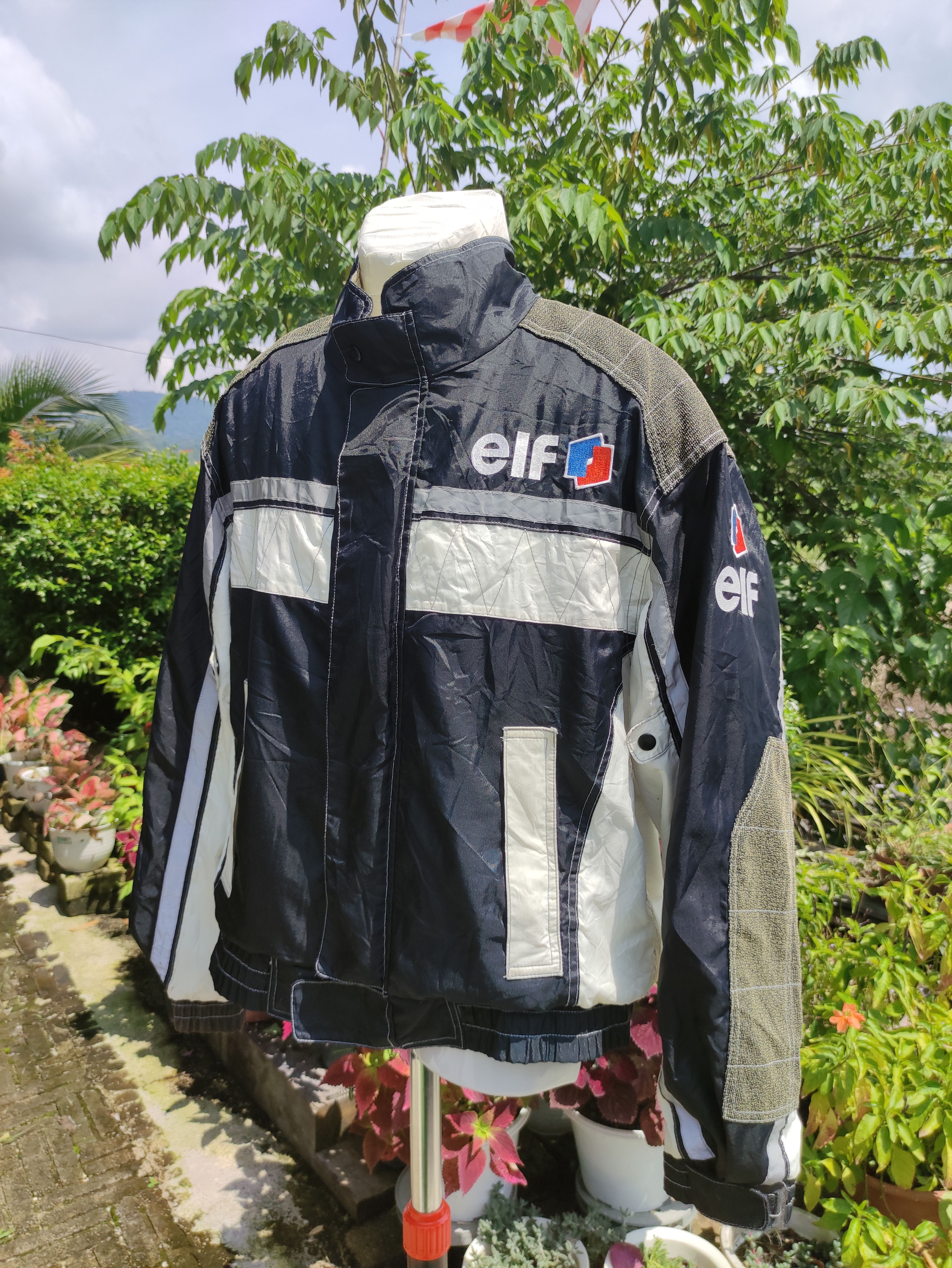 Vintage Vtg ELF competition moto sports jacket big logo Size US L / EU 52-54 / 3 - 7 Thumbnail