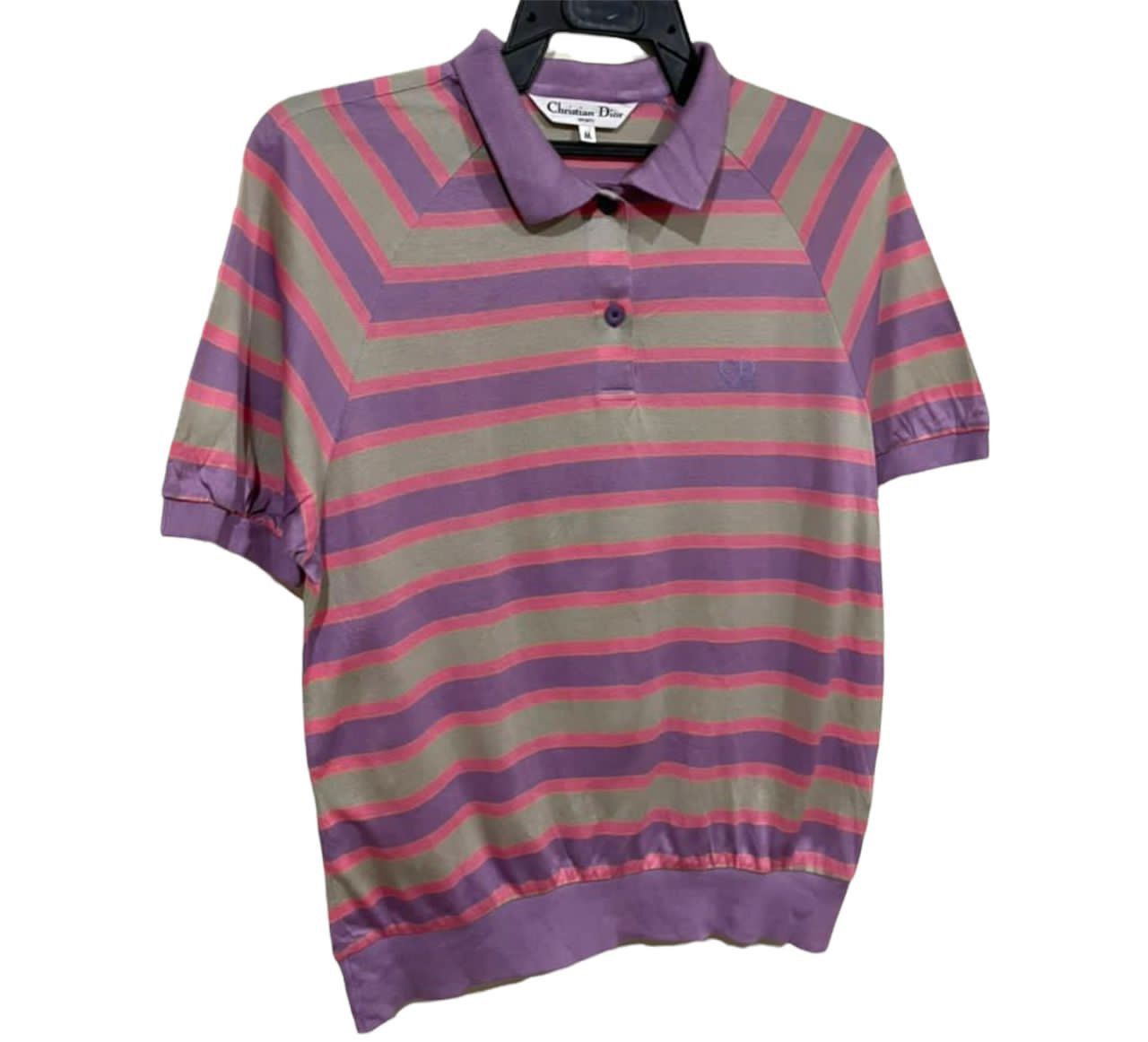 Christian Dior Monsieur Vintage 90s Christian Dior CD Sports Stripe Shirts Size US M / EU 48-50 / 2 - 6 Thumbnail