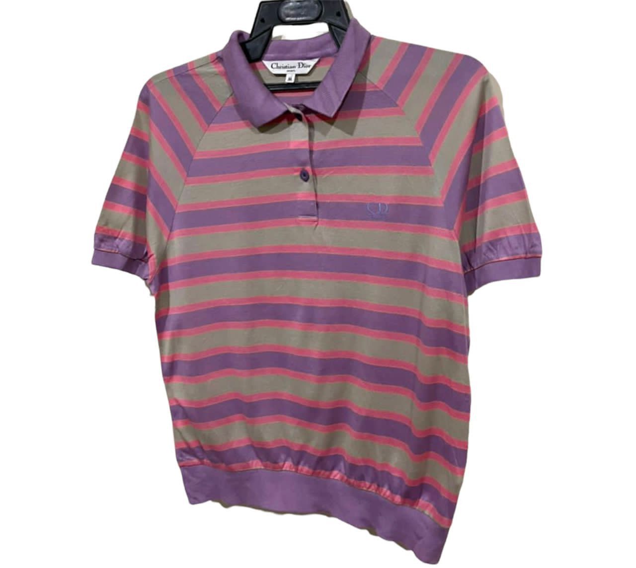 Christian Dior Monsieur Vintage 90s Christian Dior CD Sports Stripe Shirts Size US M / EU 48-50 / 2 - 5 Thumbnail
