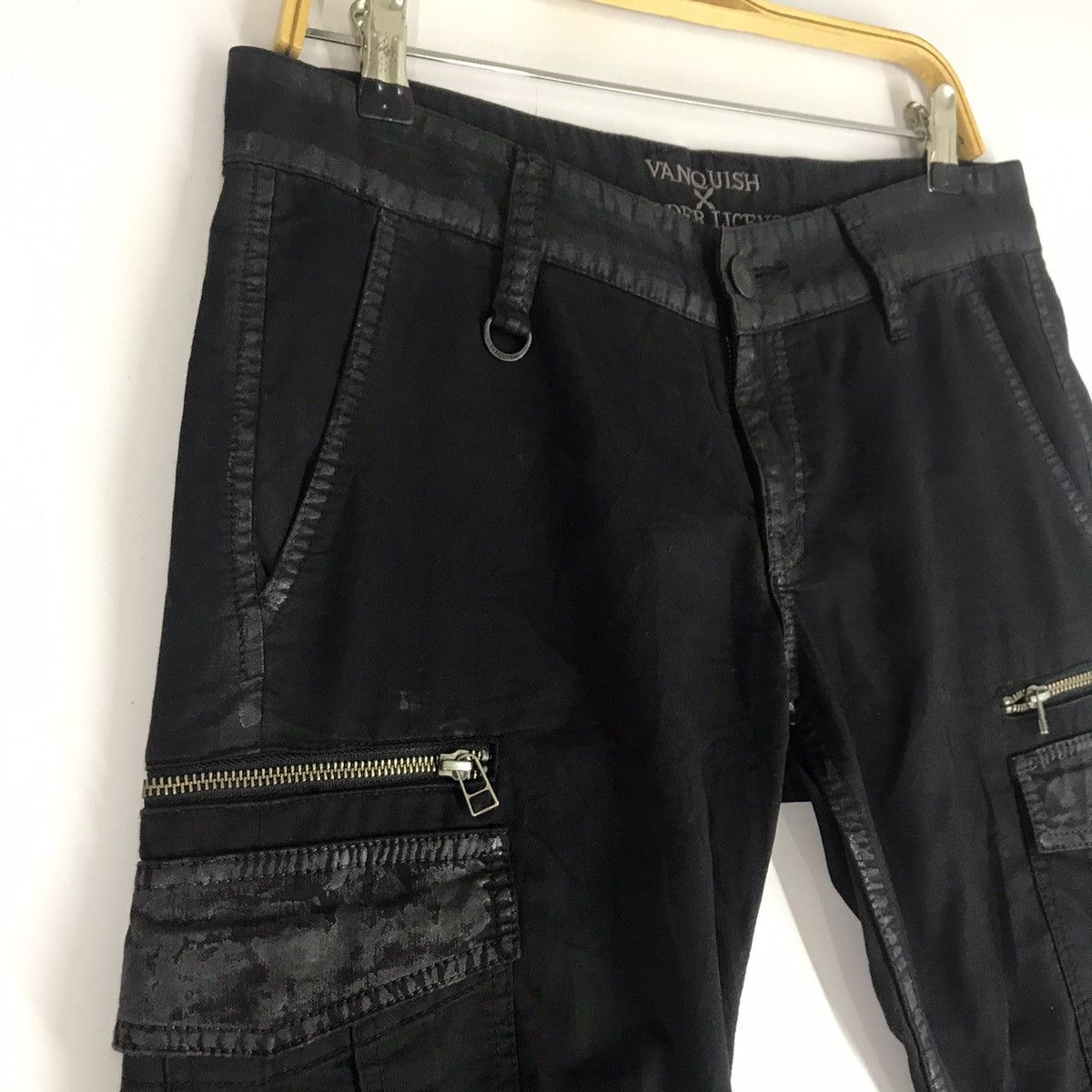 If Six Was Nine Vanquish x Murder License Black Cargo Zippier Pants Size US 30 / EU 46 - 4 Thumbnail