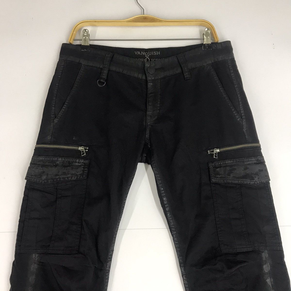 If Six Was Nine Vanquish x Murder License Black Cargo Zippier Pants Size US 30 / EU 46 - 2 Thumbnail