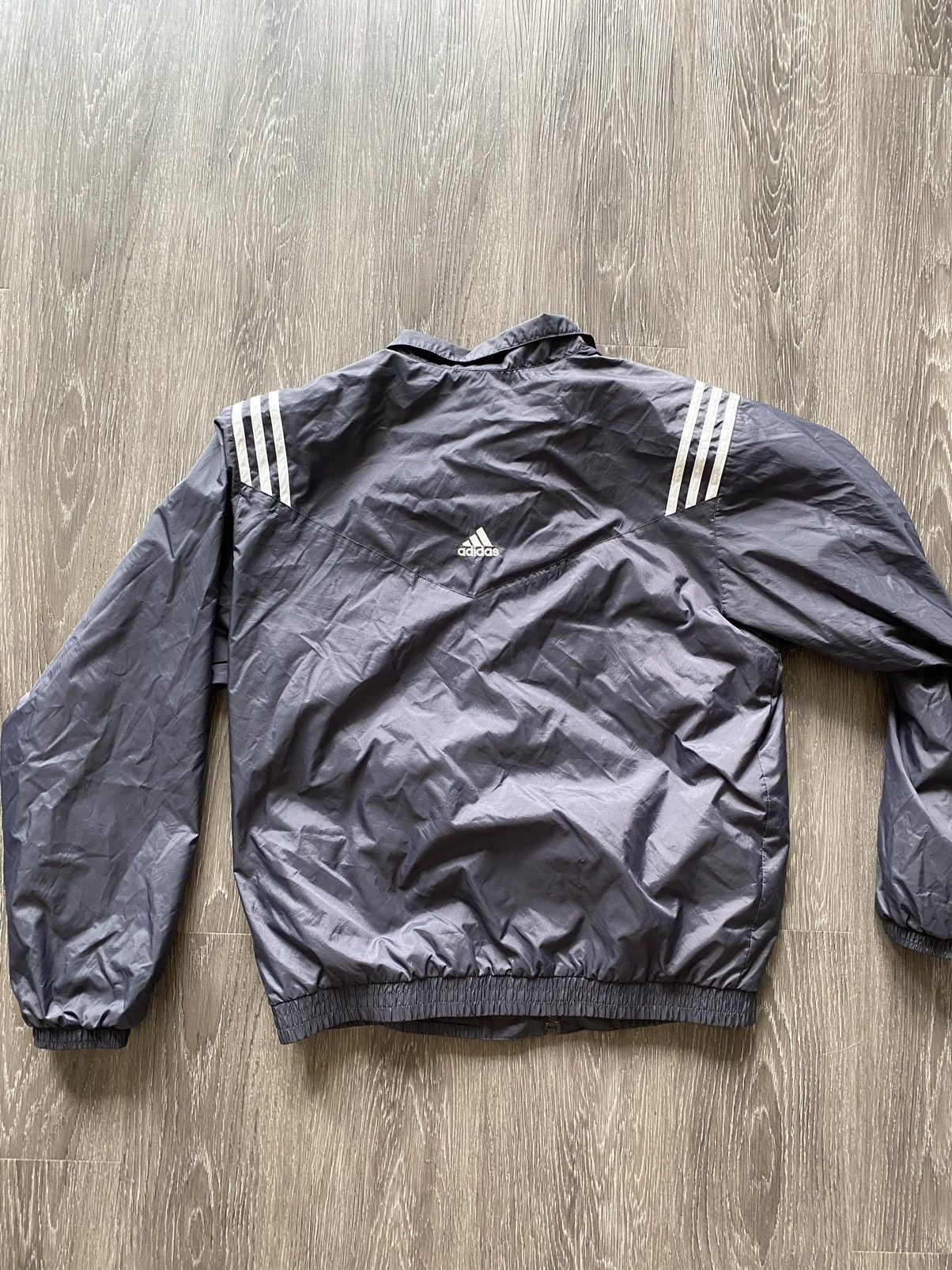 Adidas × Vintage Vintage 90’s Adidas Zip Up Windbreaker Jacket Blue Light Size US M / EU 48-50 / 2 - 8 Thumbnail