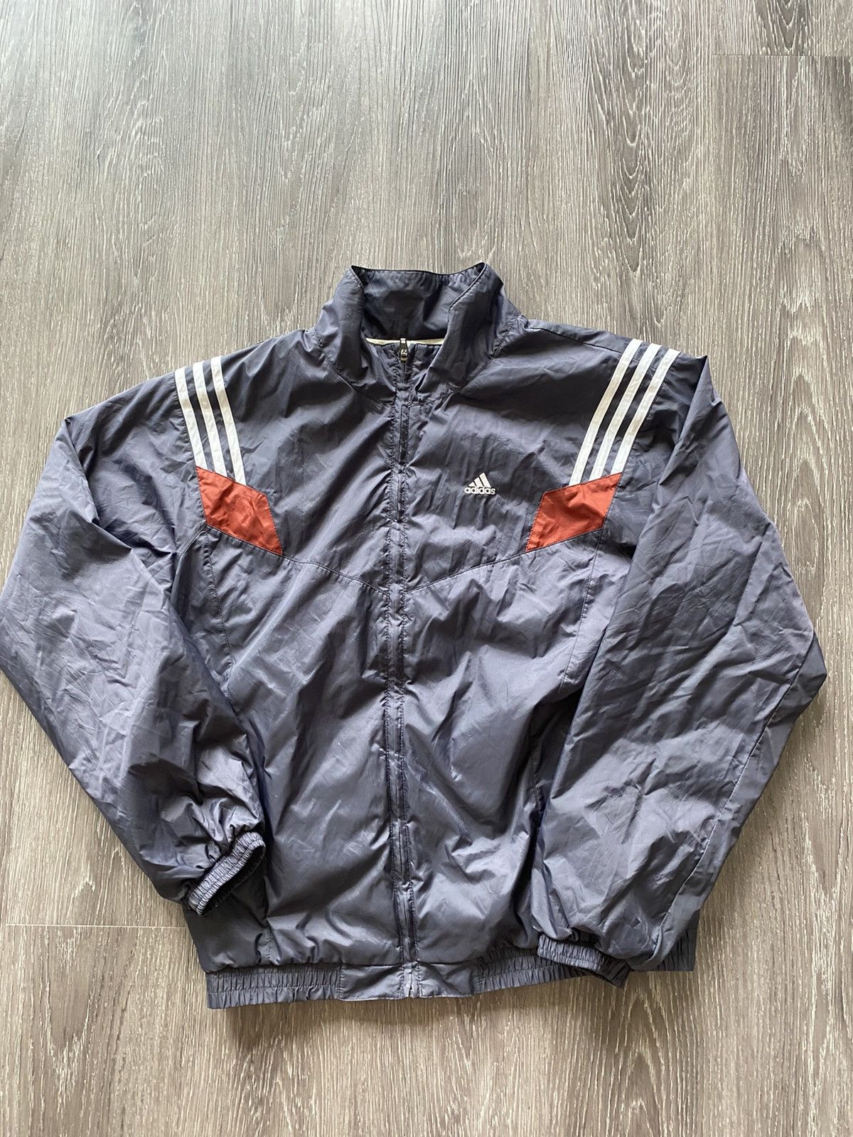 Adidas × Vintage Vintage 90’s Adidas Zip Up Windbreaker Jacket Blue Light Size US M / EU 48-50 / 2 - 4 Thumbnail