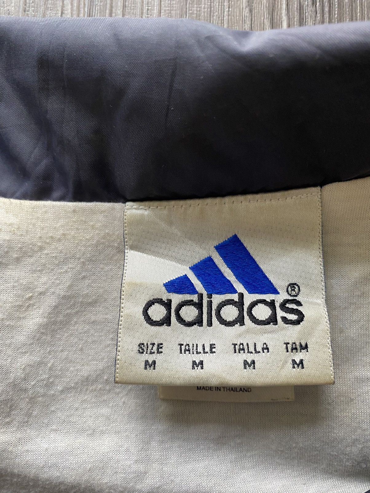 Adidas × Vintage Vintage 90’s Adidas Zip Up Windbreaker Jacket Blue Light Size US M / EU 48-50 / 2 - 5 Thumbnail