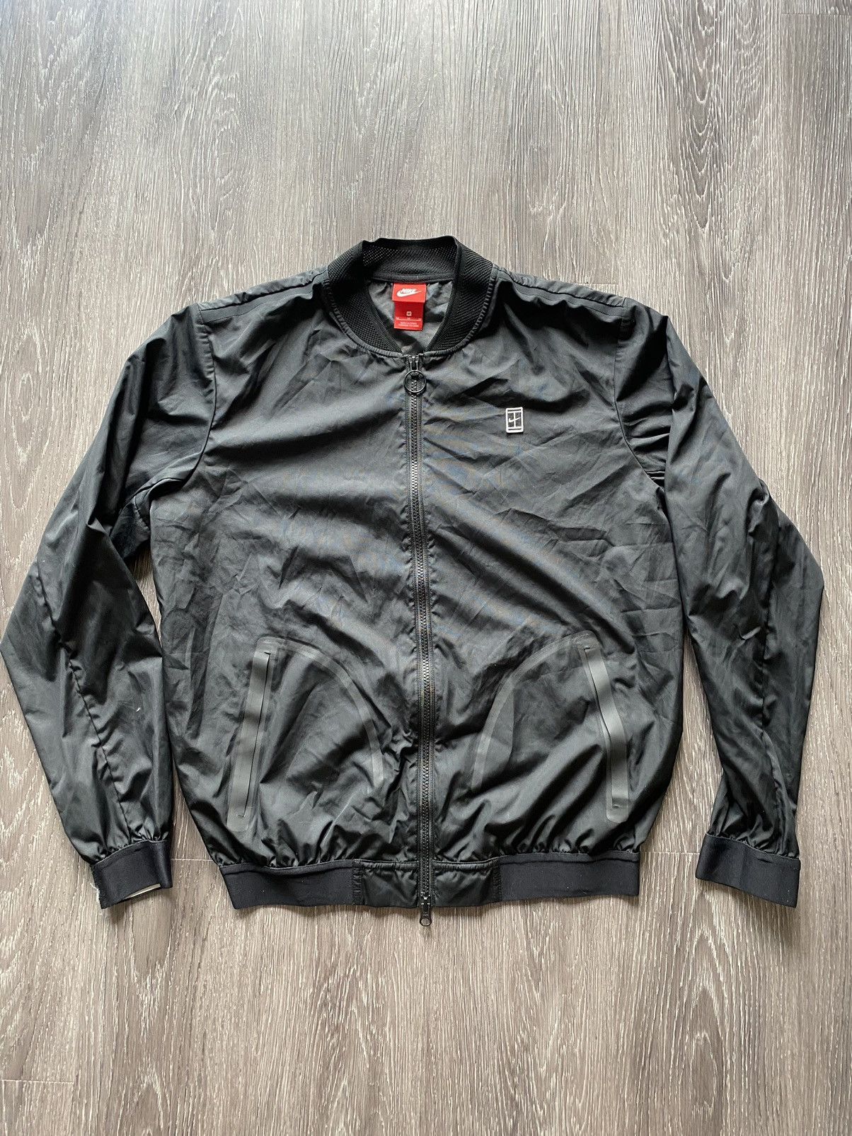 Nike Vintage Black Nike Light Bomber Jacket Size US M / EU 48-50 / 2 - 2 Thumbnail