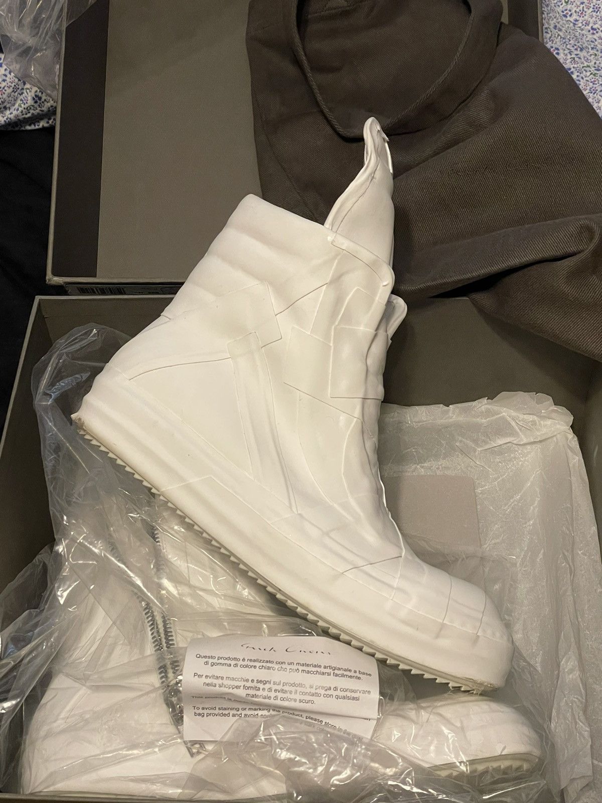 Rick Owens Performa Rubber Taped Geobasket | Grailed