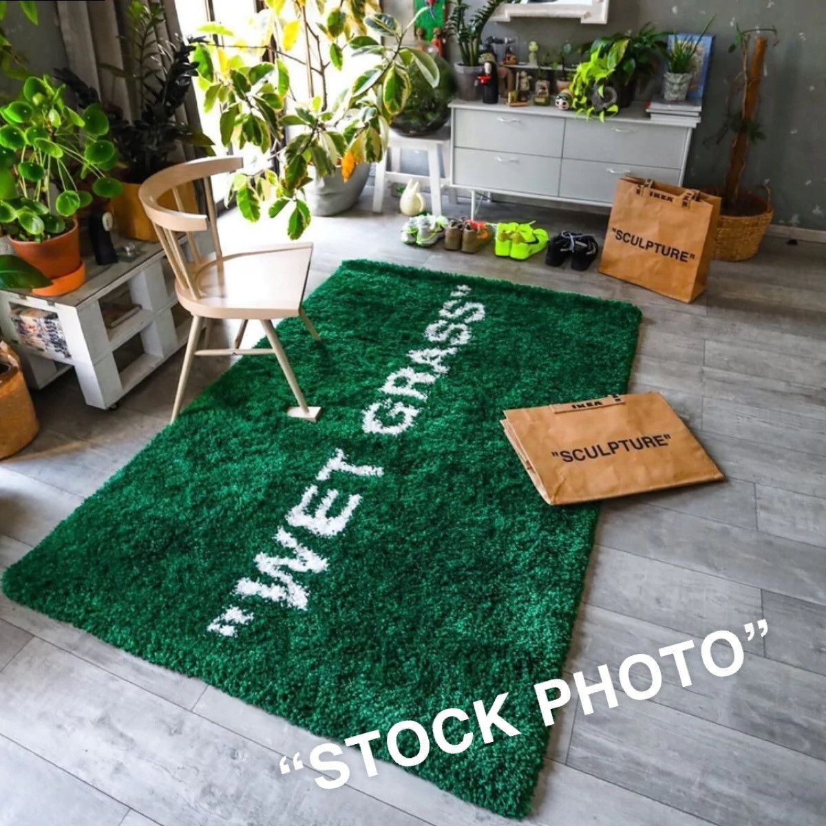 Ikea IKEA x Virgil Abloh Markerad “Wet Grass” Area Rug | Grailed