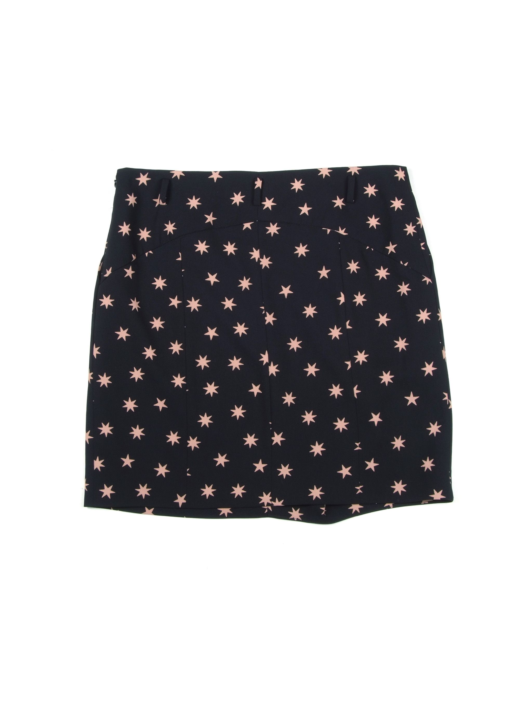Sonia Rykiel Sonia Rykiel Star Black Mini Skirt Size 28" / US 6 / IT 42 - 2 Thumbnail