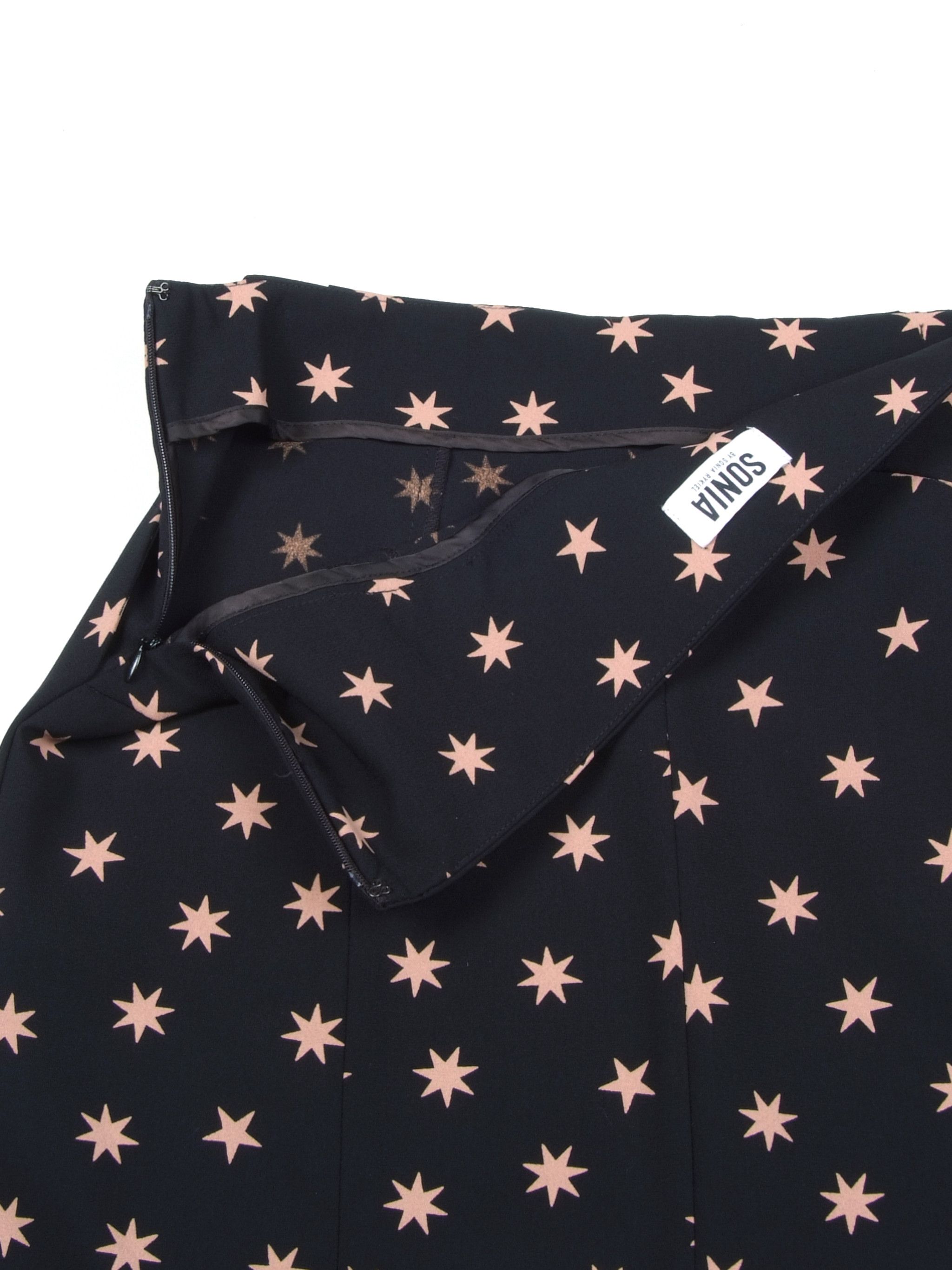 Sonia Rykiel Sonia Rykiel Star Black Mini Skirt Size 28" / US 6 / IT 42 - 3 Thumbnail