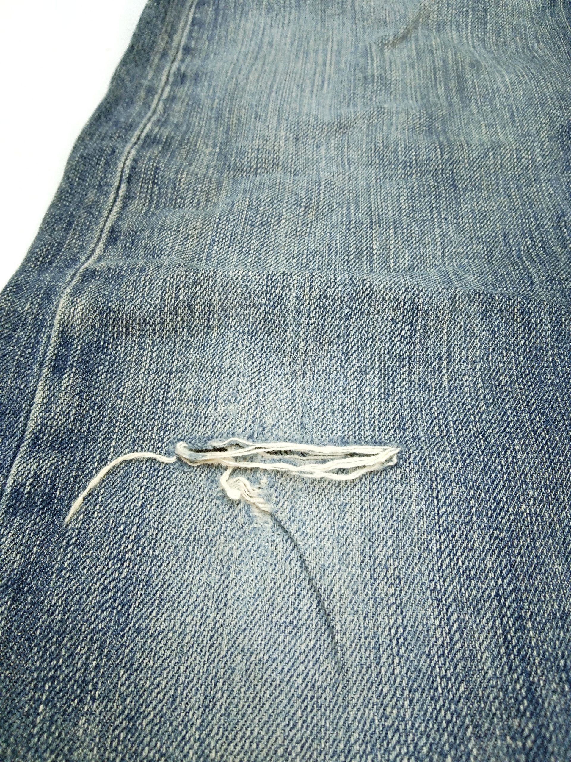 Levi's × Vintage Vintage Levis 501 Straight Leg Distressed Jeans 33x32 Size US 34 / EU 50 - 3 Thumbnail
