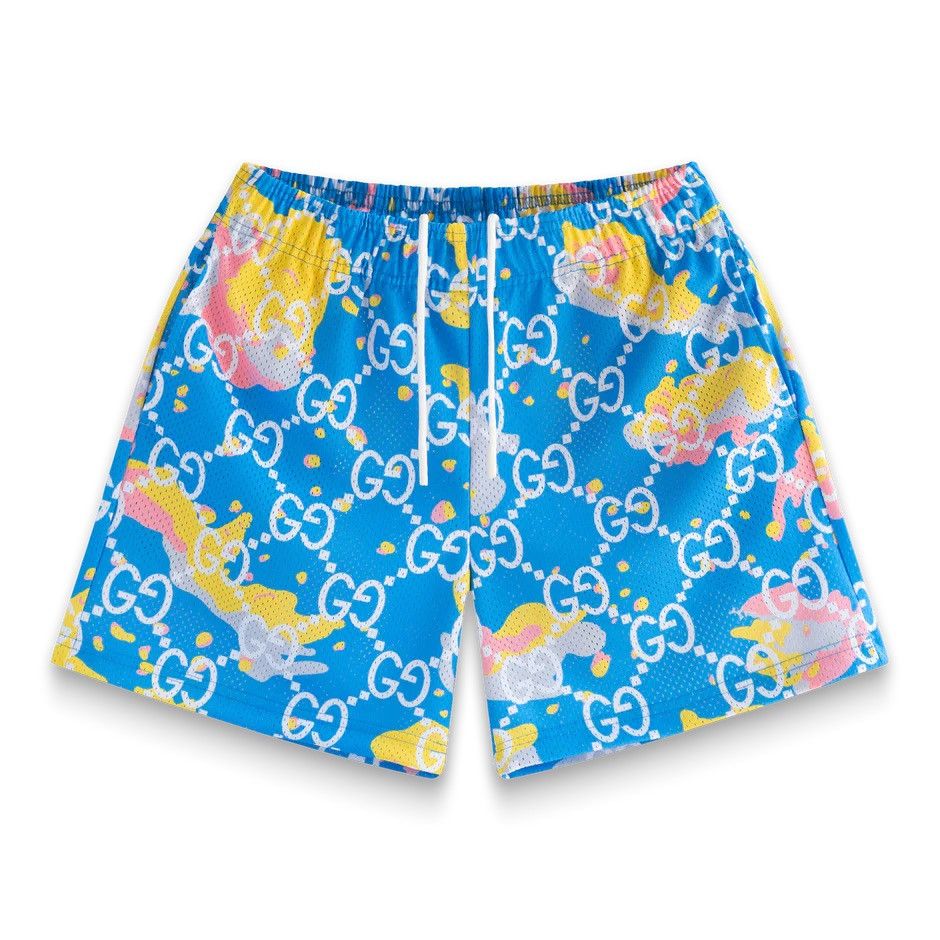 Bravest Studios BLUE COTTON CANDY MEGA G SHORTS *GUCCI PRINT* (S) Size US 30 / EU 46 - 6 Thumbnail