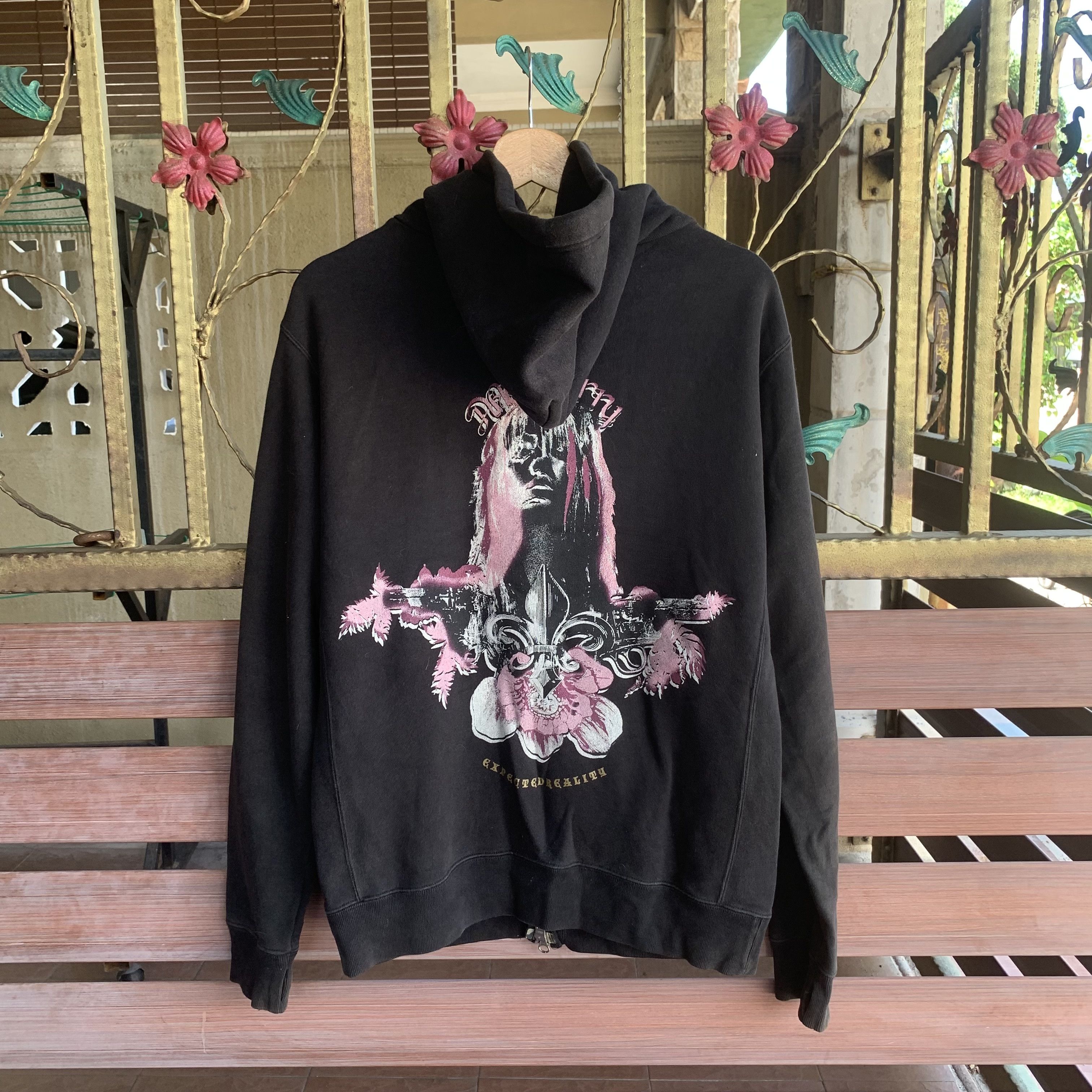 Japanese Brand Japanese Vintage Black Faded Jumper Hoodie Zipups Jacket Size US L / EU 52-54 / 3 - 1 Thumbnail