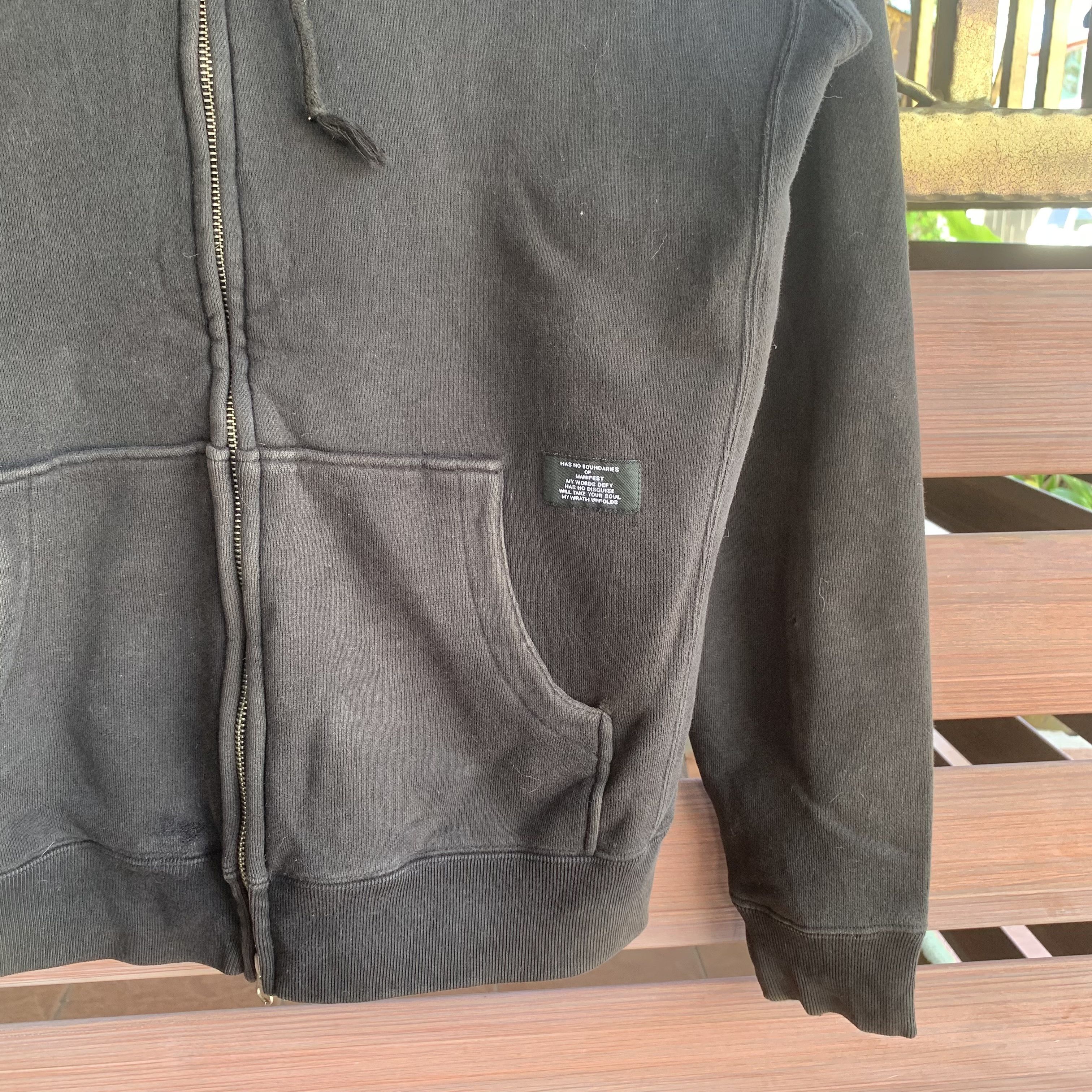 Japanese Brand Japanese Vintage Black Faded Jumper Hoodie Zipups Jacket Size US L / EU 52-54 / 3 - 4 Thumbnail