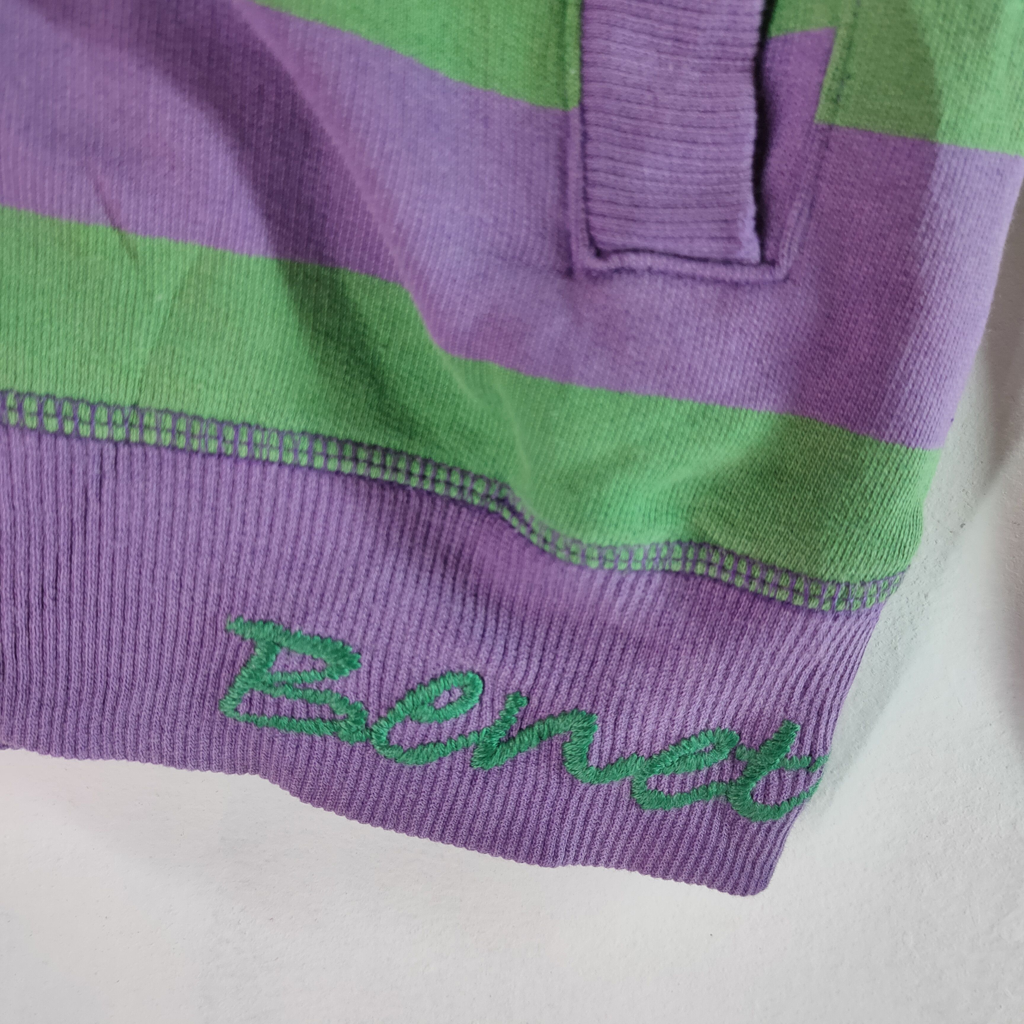 United Colors Of Benetton UNITED COLOR OF BENETTON Stripe Pattern Hoodie Sweatshirt Size US M / EU 48-50 / 2 - 2 Thumbnail