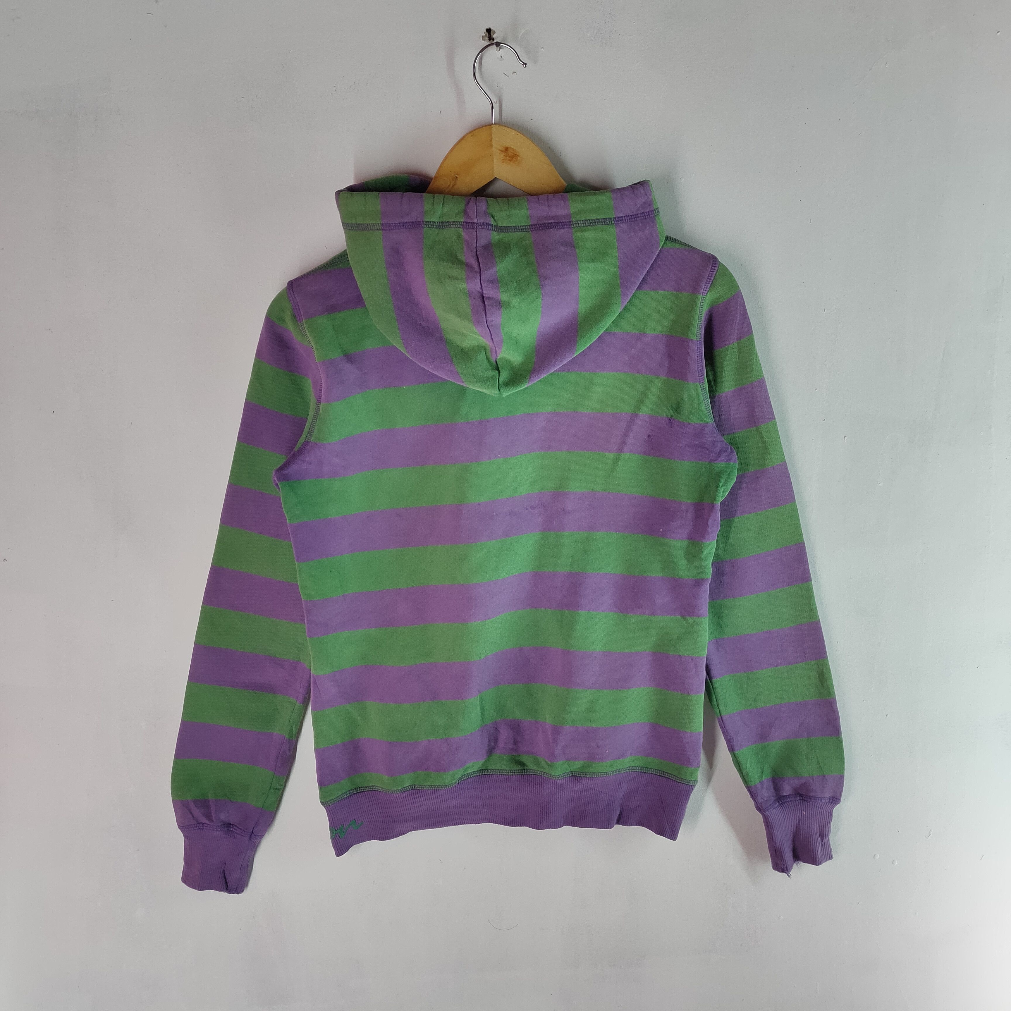 United Colors Of Benetton UNITED COLOR OF BENETTON Stripe Pattern Hoodie Sweatshirt Size US M / EU 48-50 / 2 - 5 Thumbnail