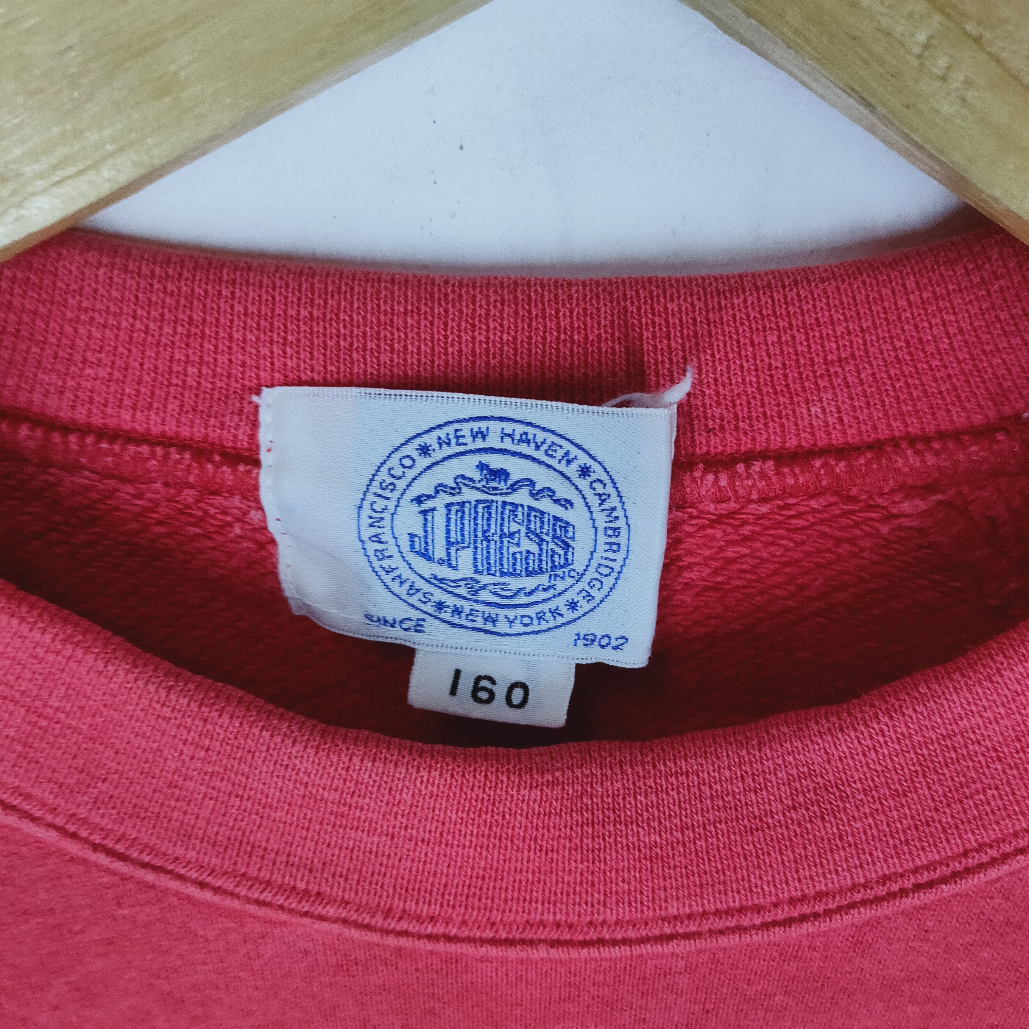 J. Press × Japanese Brand Vintage J. PRESS SWEATSHIRT Big Logo Red Small Size Size US S / EU 44-46 / 1 - 5 Thumbnail