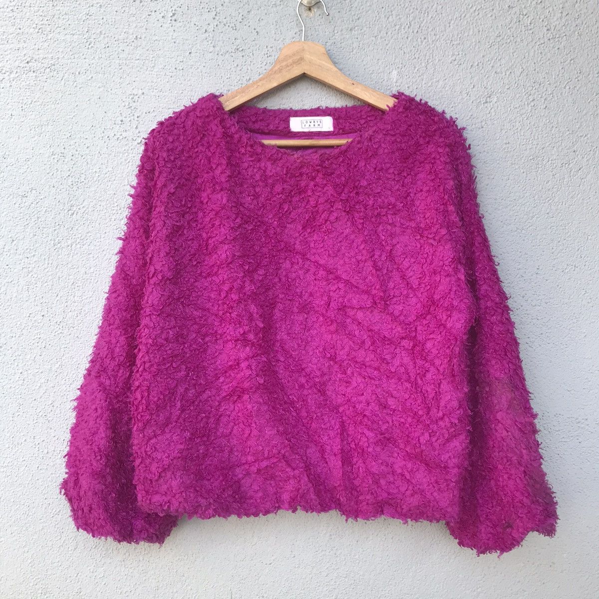 Vintage Lowrys Farm Sherpa Fleece Sweater