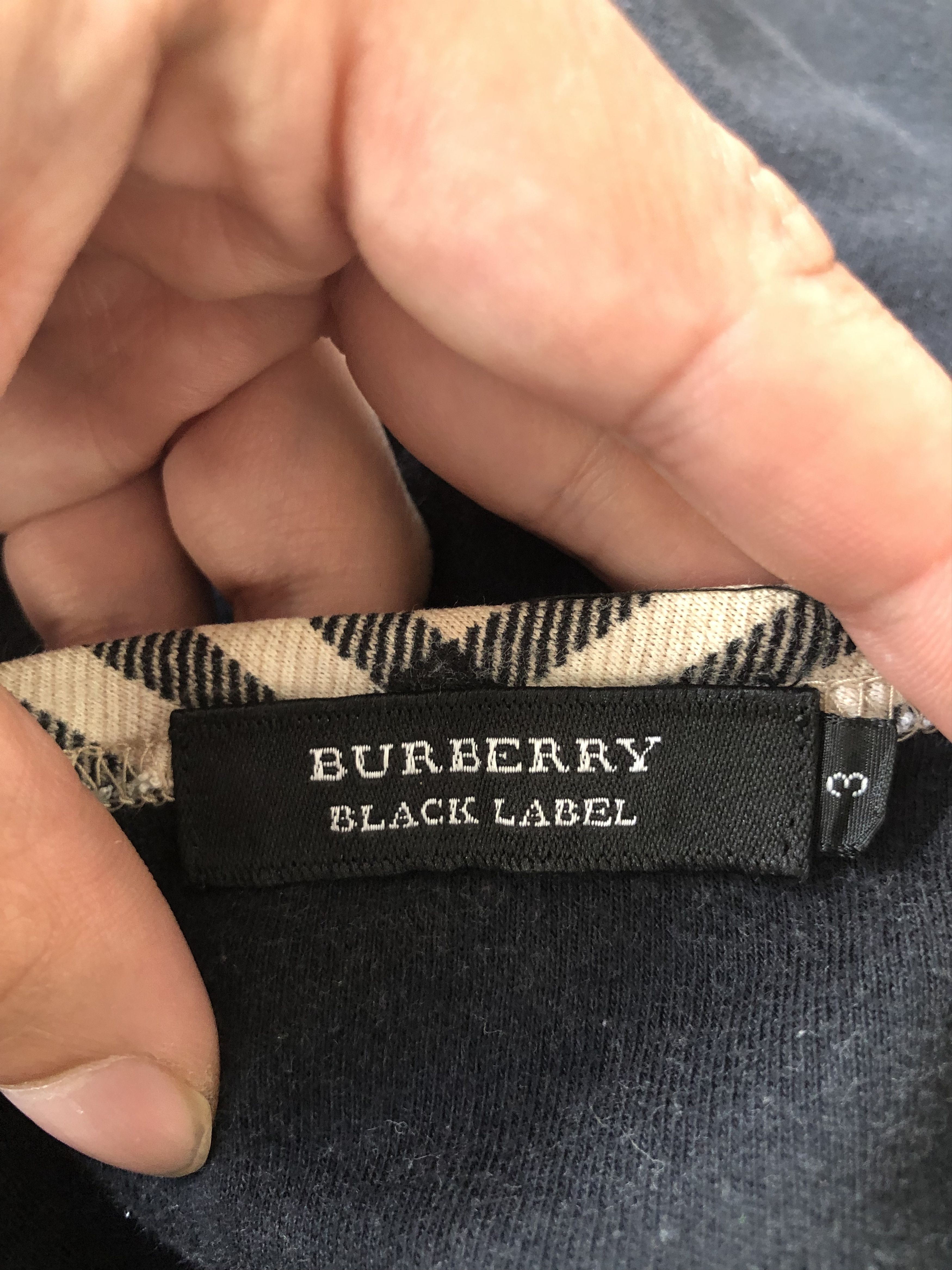 Burberry BURBERRY BLACK LABEL NOVA CHECK RINGER MADE IN JAPAN Size US M / EU 48-50 / 2 - 6 Thumbnail