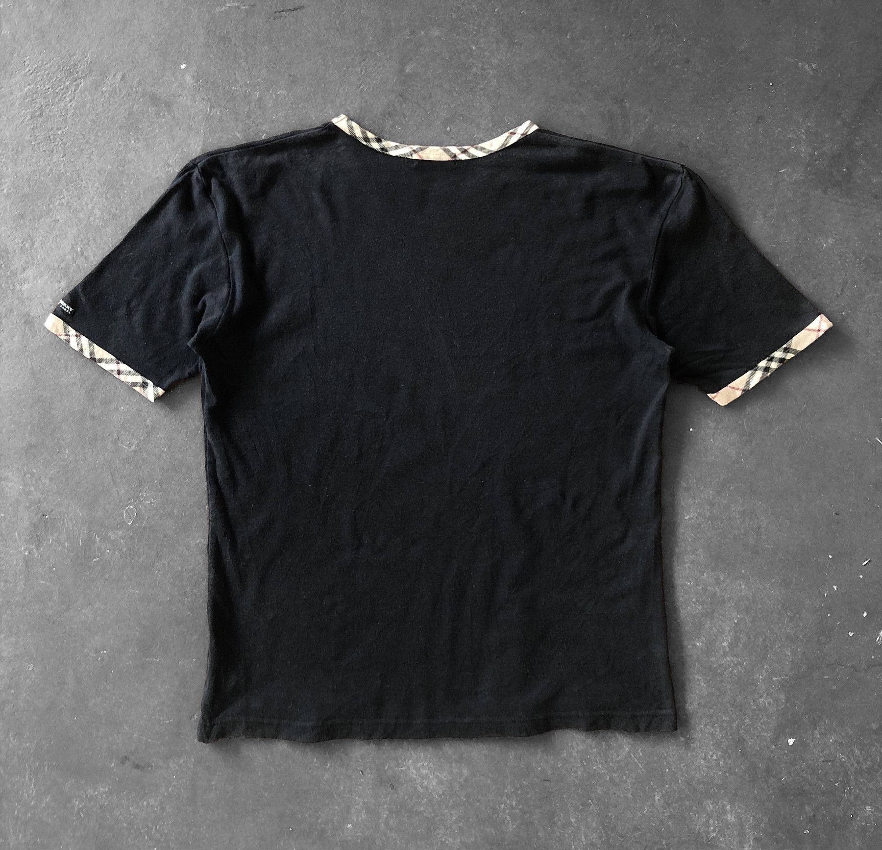 Burberry BURBERRY BLACK LABEL NOVA CHECK RINGER MADE IN JAPAN Size US M / EU 48-50 / 2 - 2 Thumbnail