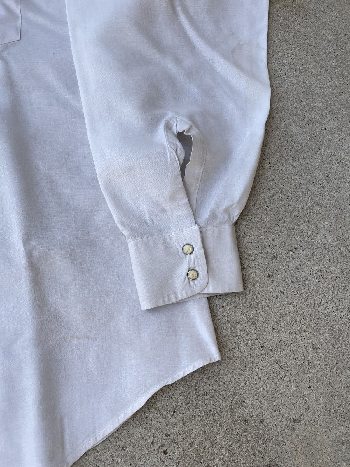 Vintage Vtg 80s Levis White Tab Western Pearl Snap Buttoned Shirt XL Size US XL / EU 56 / 4 - 3 Thumbnail