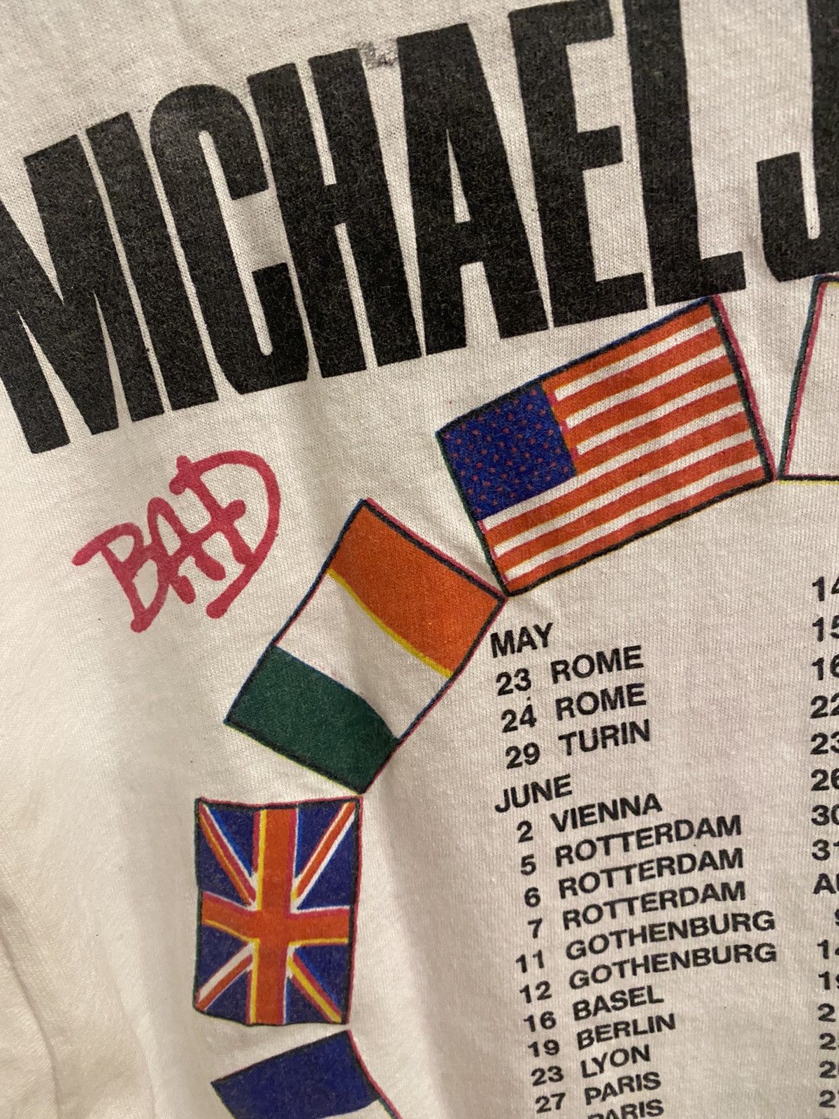 Michael Jackson Vintage rare concert tee Micheal Jackson 80s Size US M / EU 48-50 / 2 - 7 Thumbnail
