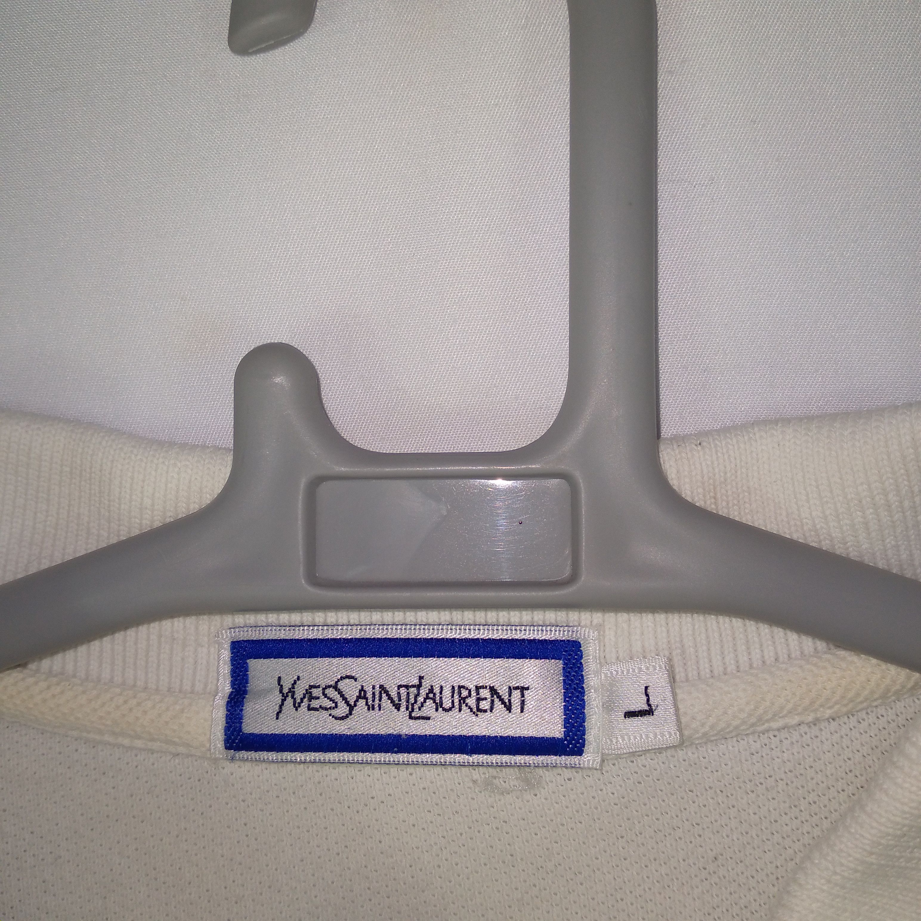 Designer × Vintage × Yves Saint Laurent Vintage Yves Saint Laurent Mini Logo Polo Shirts Size US M / EU 48-50 / 2 - 9 Thumbnail