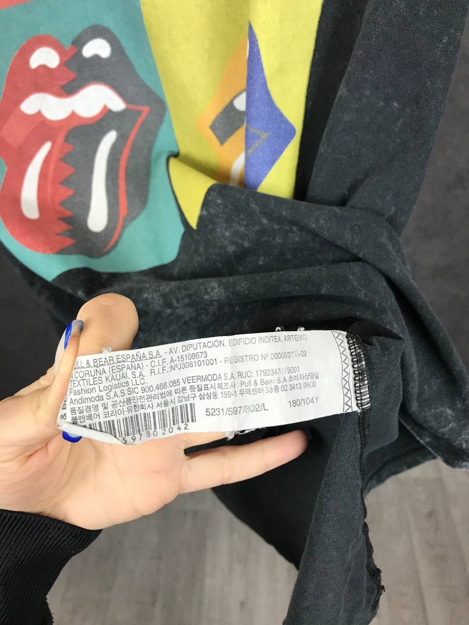 Band Tees × The Rolling Stones The Rolling Stones vintage rock band tour overprinted tee Size US L / EU 52-54 / 3 - 4 Thumbnail