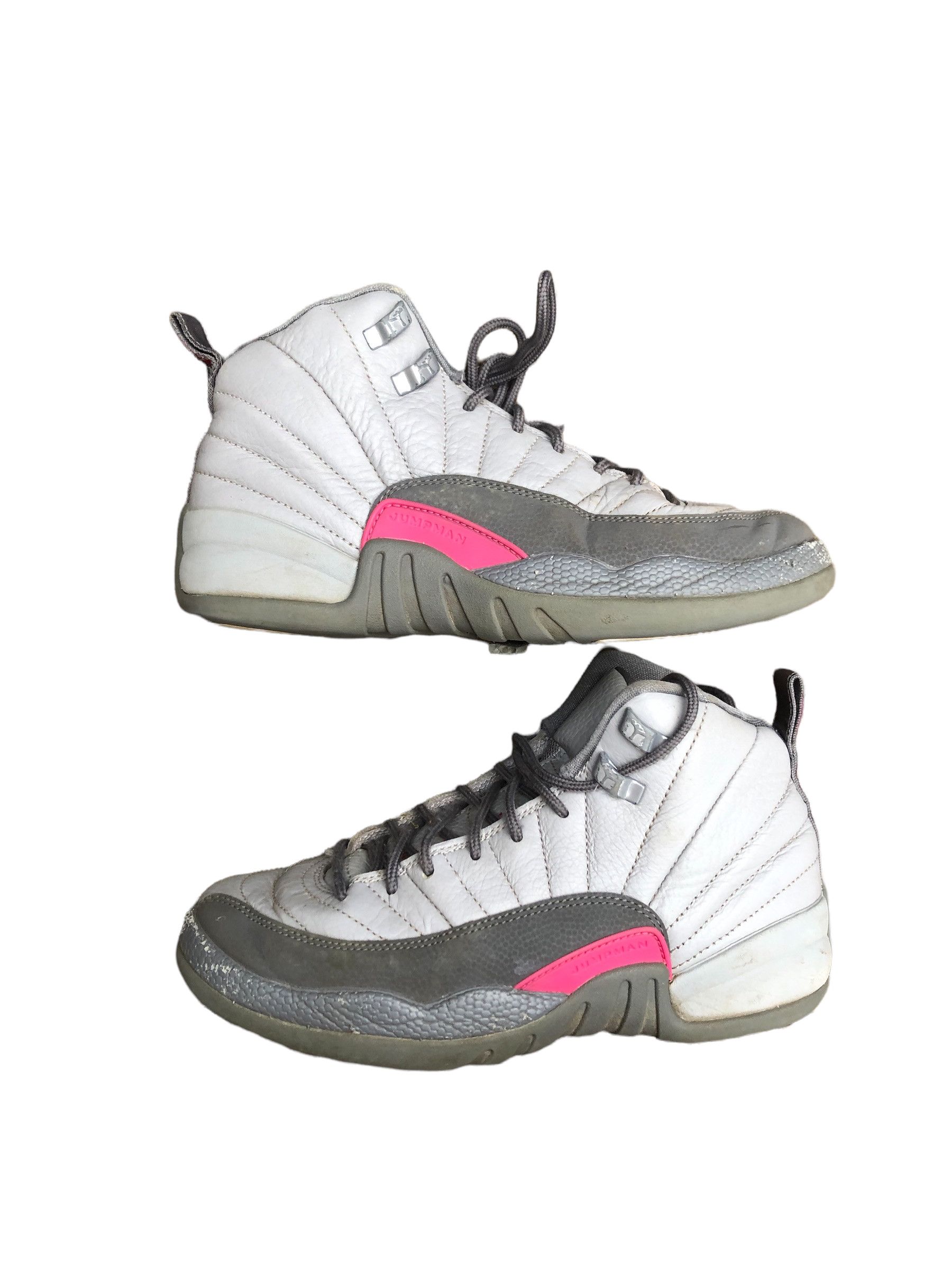 RARE 2016 Jordan 12 Retro Wolf Grey Vivid Pink Size