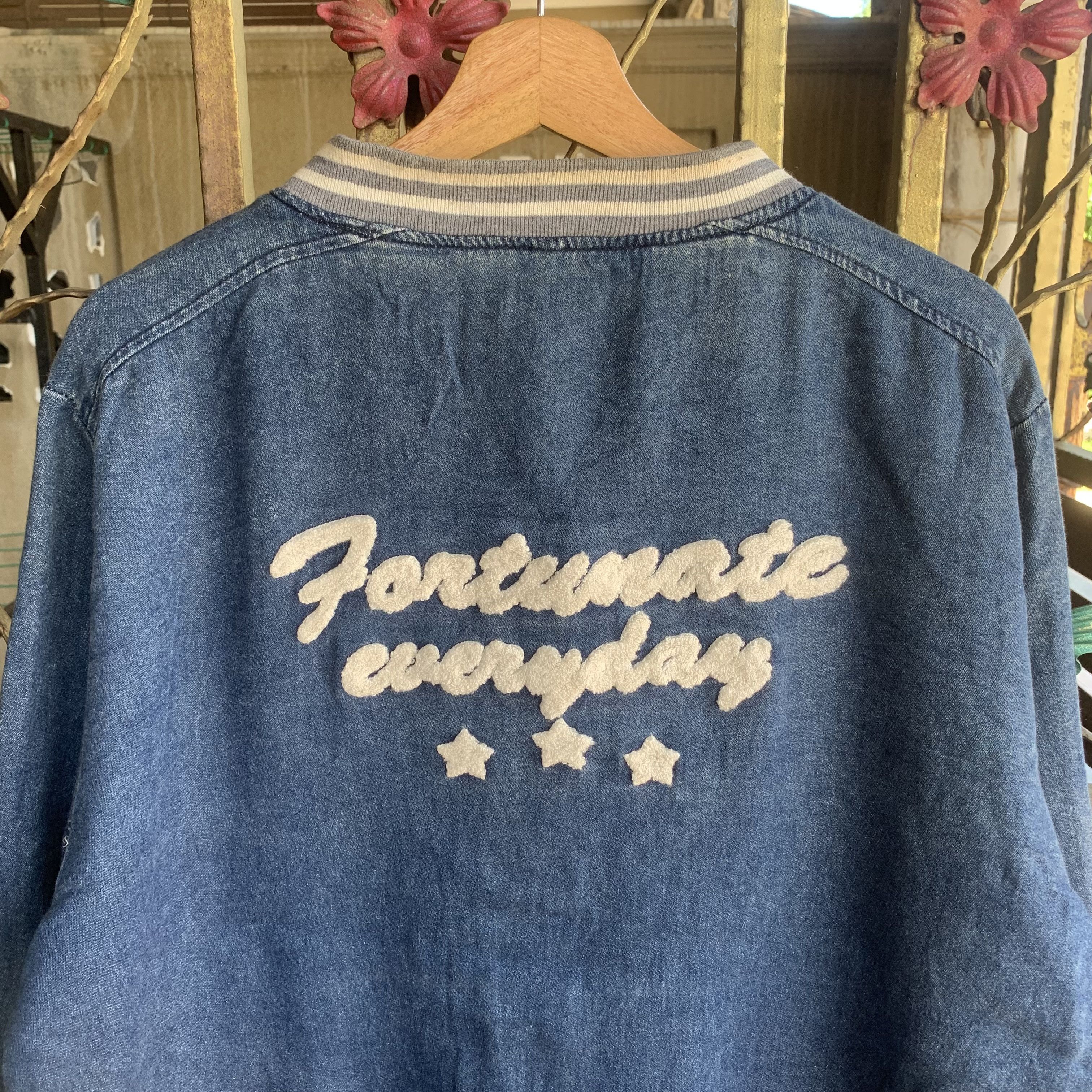 Japanese Brand Japanese Vintage Varsity Embroidery Baggy Faded Jacket Size US L / EU 52-54 / 3 - 5 Thumbnail