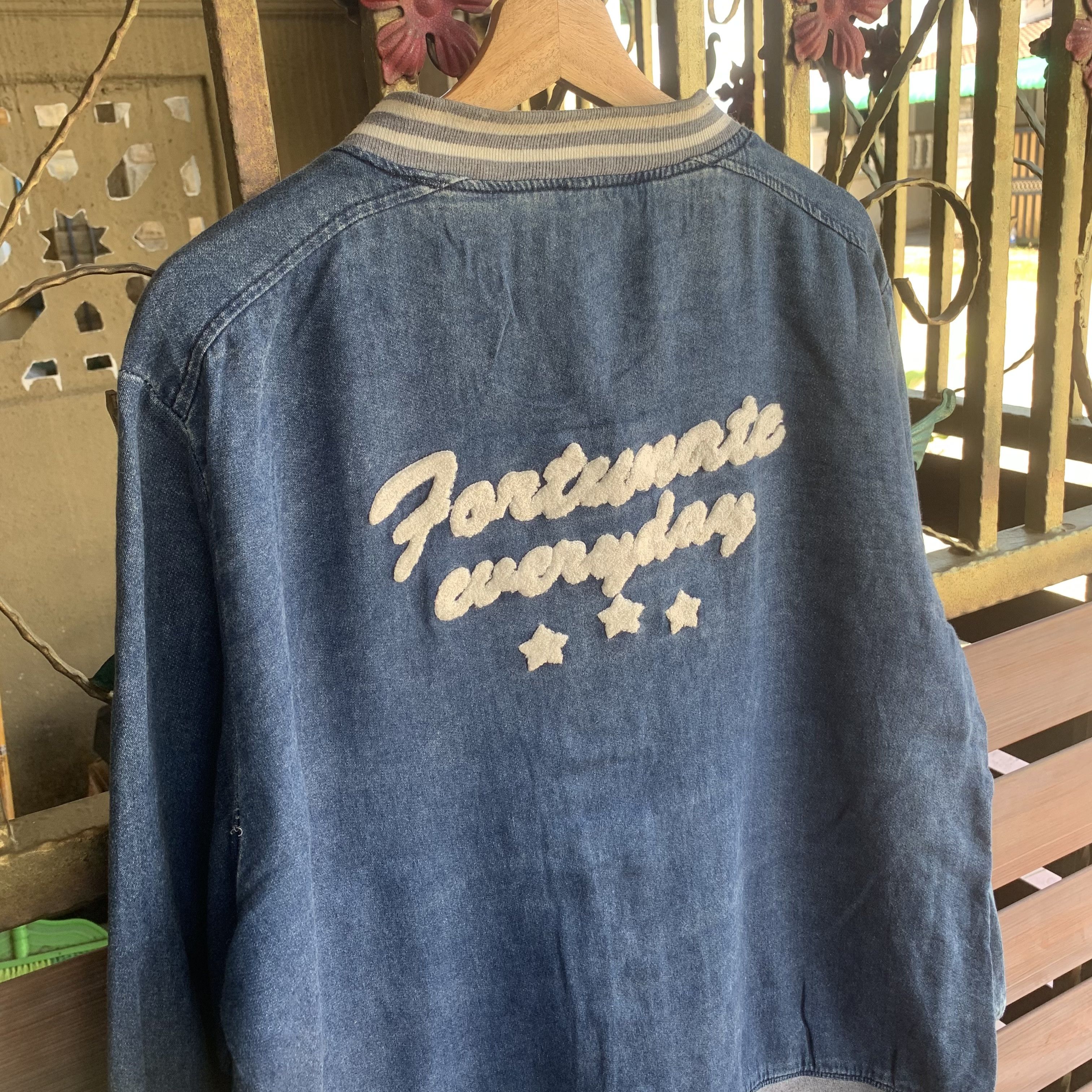 Japanese Brand Japanese Vintage Varsity Embroidery Baggy Faded Jacket Size US L / EU 52-54 / 3 - 6 Thumbnail