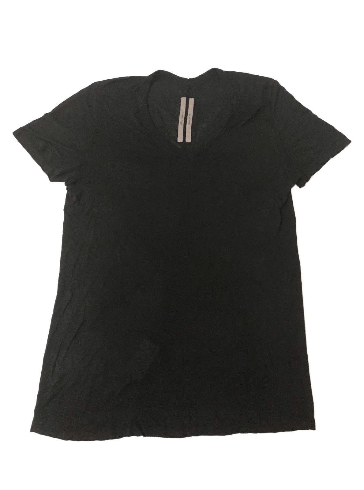 image of Rick Owens Ss15 Faun Bamboo Tshirt Mainline in Black, Men's (Size Small)