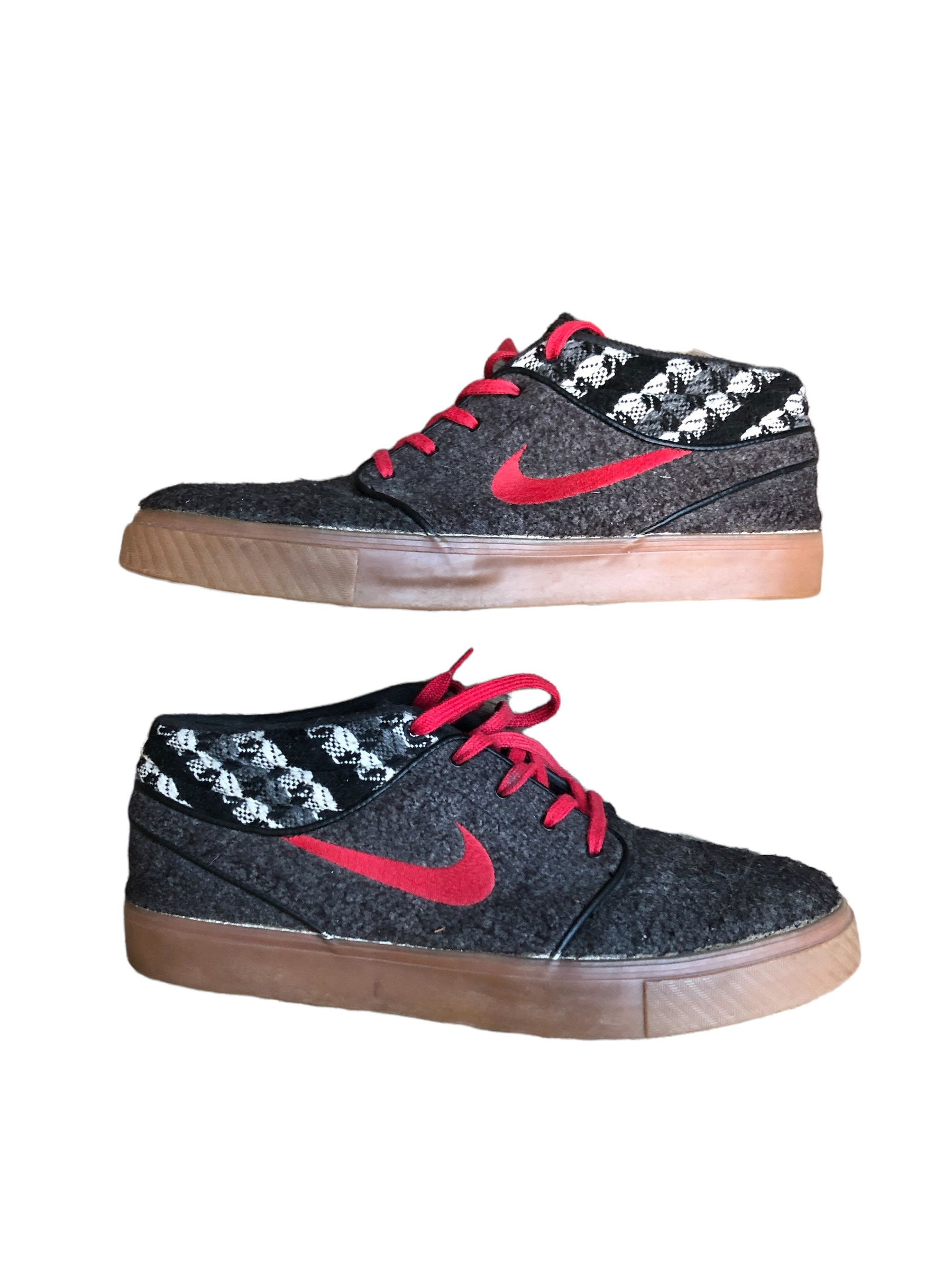 RARE 2014 Nike SB Stefan Janoski Mid Warmth Black Red