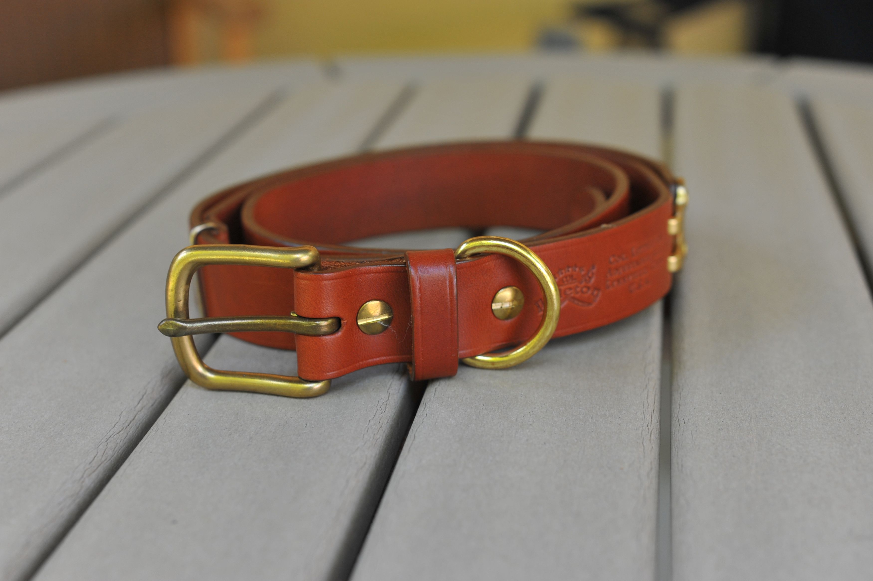 Colonel Littleton Colonel Littleton adjustable leather belt Made in the ...