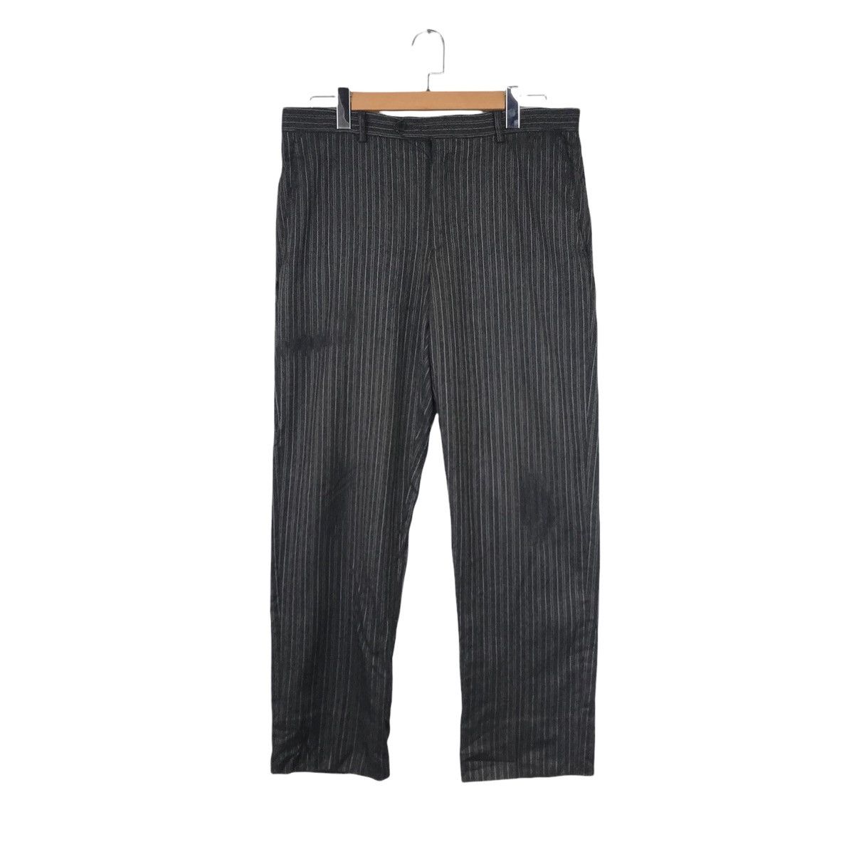 Vintage SALVATORE FERRAGAMO Wool Pants Trousers Stripes
