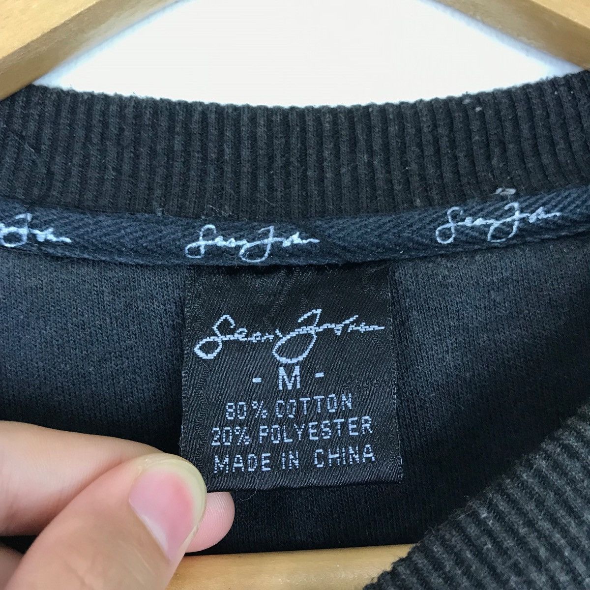 Sean John Vintage SEAN JOHN Sweatshirt Big Logo Embroidery Pullover Size US M / EU 48-50 / 2 - 6 Thumbnail