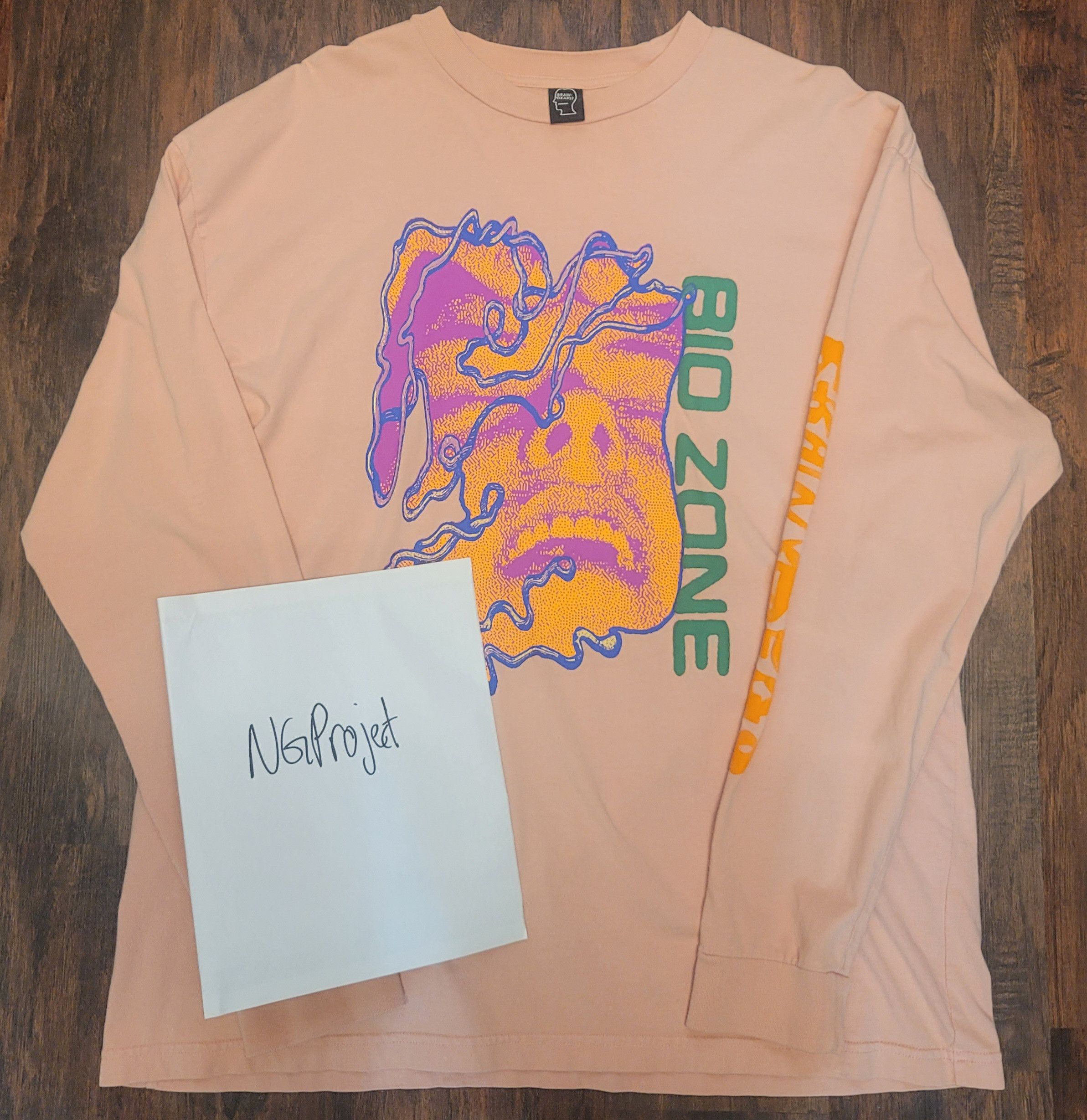Brain Dead Brain Dead Bio Zone Pink Long Sleeve T-Shirt Size US L / EU 52-54 / 3 - 2 Thumbnail