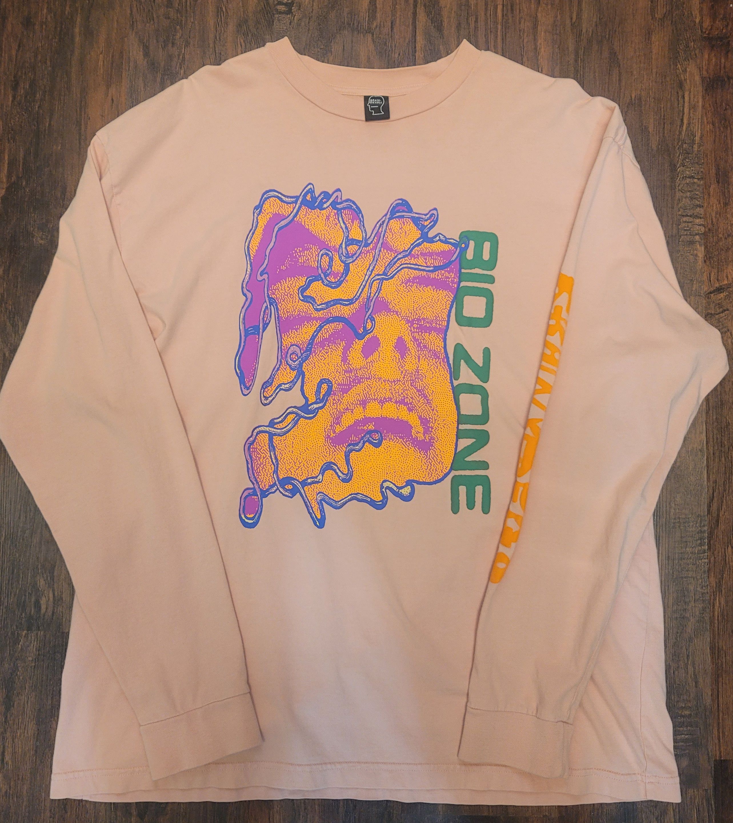 Brain Dead Brain Dead Bio Zone Pink Long Sleeve T-Shirt Size US L / EU 52-54 / 3 - 1 Thumbnail