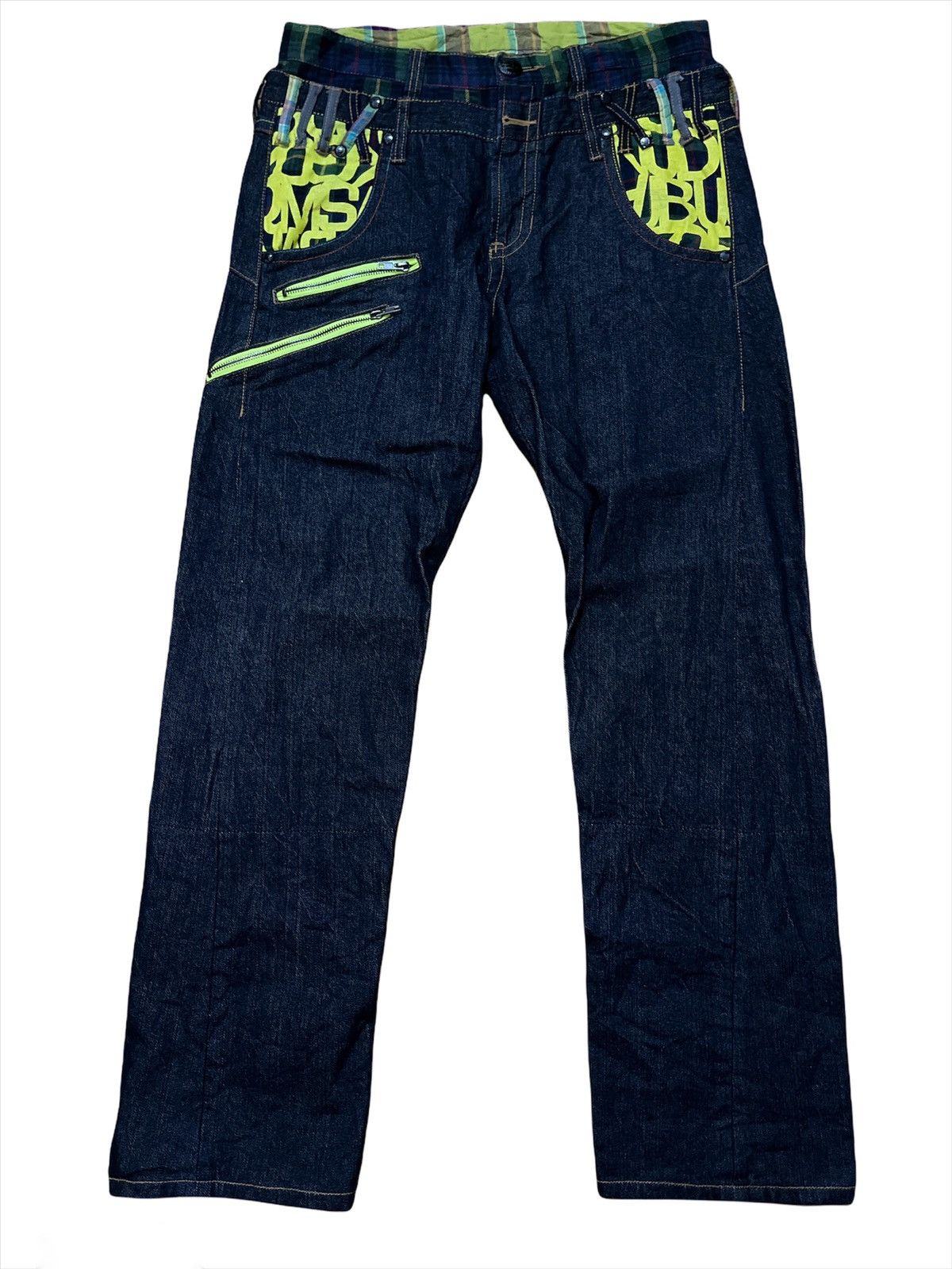Designer × Japanese Brand Japanese Brand Double Waist Denim Jeans Size US 32 / EU 48 - 3 Thumbnail