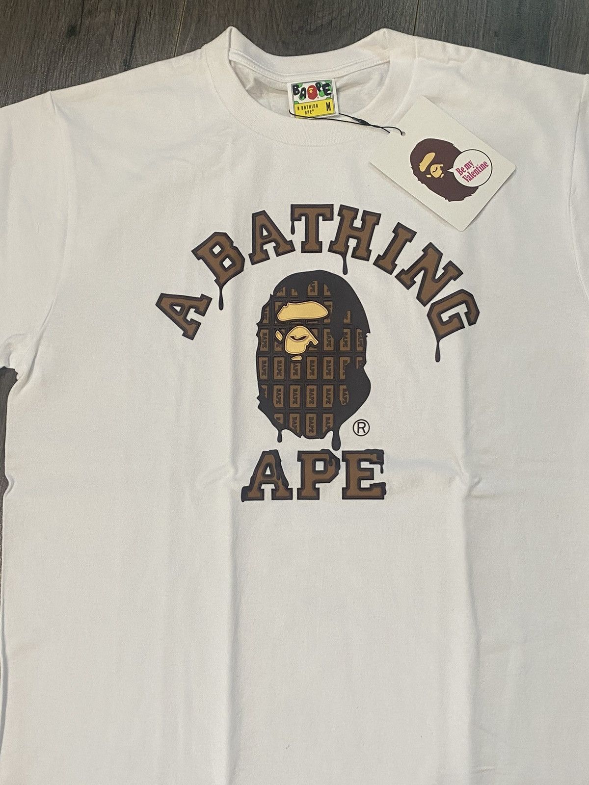 Bape Valentine Chocolate College Tee (2021) Size US M / EU 48-50 / 2 - 4 Thumbnail