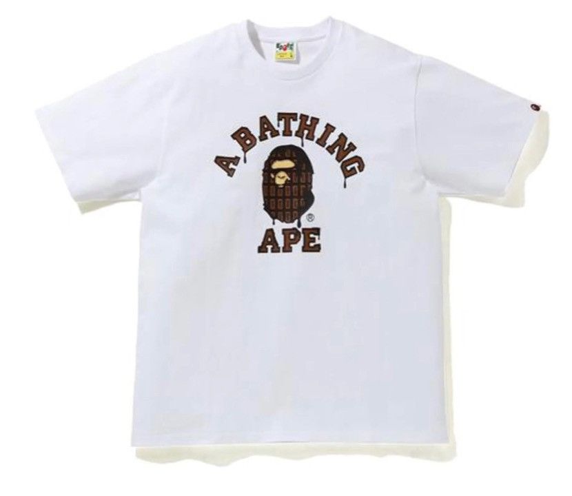 Bape Valentine Chocolate College Tee (2021) Size US M / EU 48-50 / 2 - 2 Thumbnail
