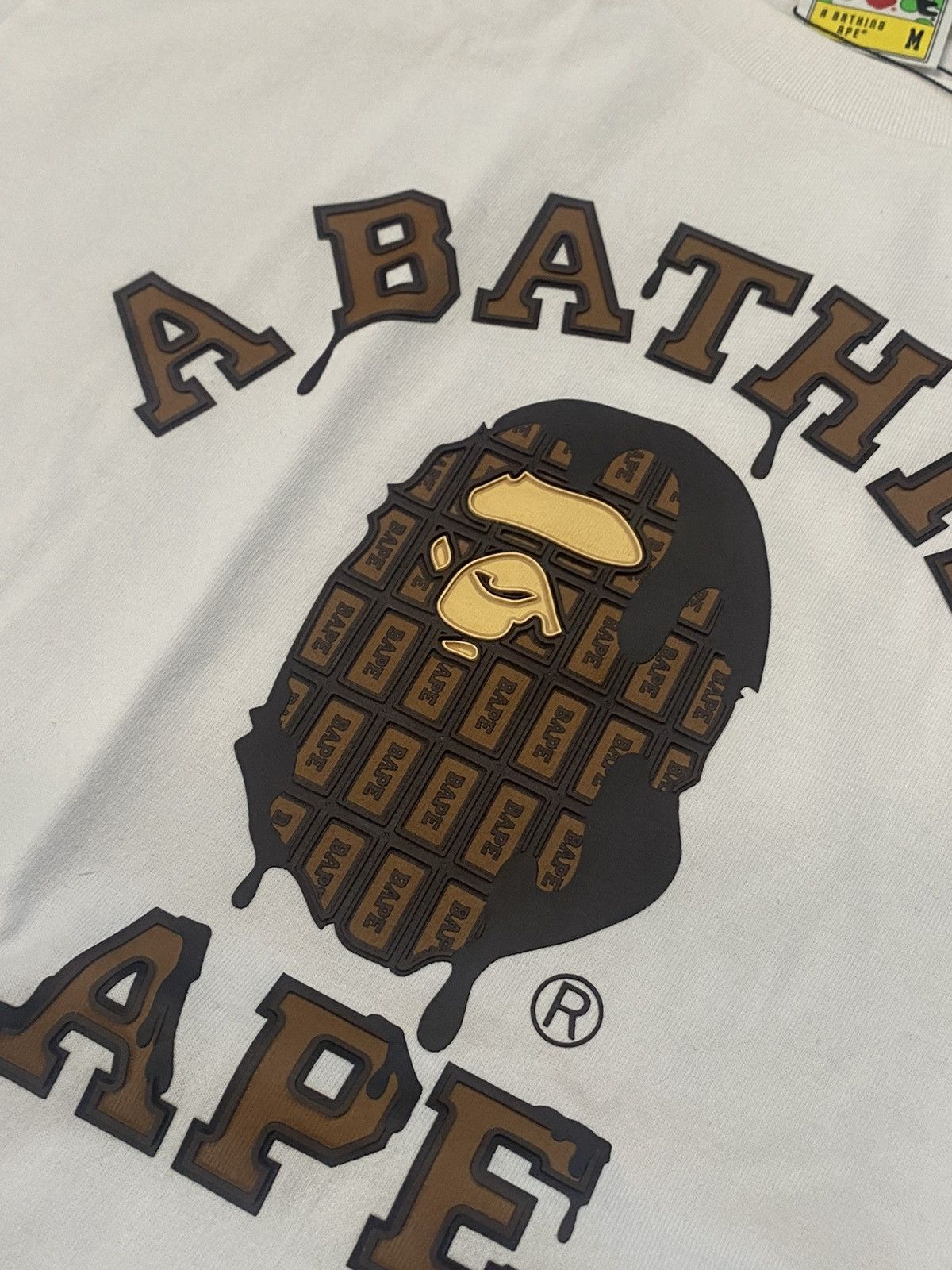 Bape Valentine Chocolate College Tee (2021) Size US M / EU 48-50 / 2 - 6 Thumbnail