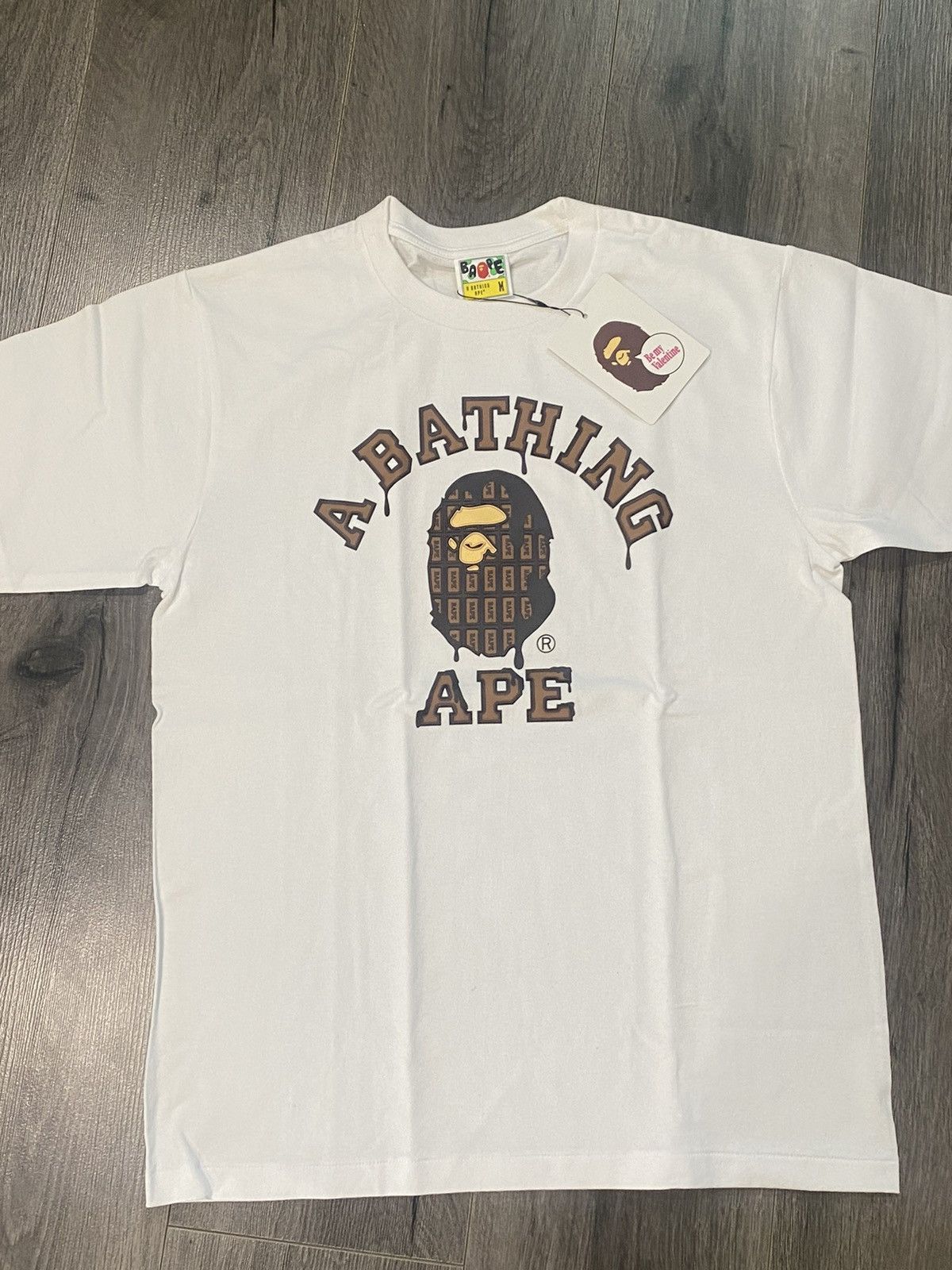 Bape Valentine Chocolate College Tee (2021) Size US M / EU 48-50 / 2 - 5 Thumbnail