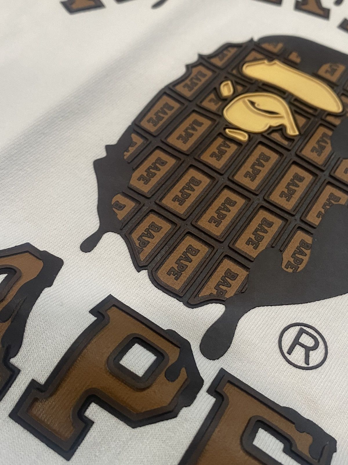 Bape Valentine Chocolate College Tee (2021) Size US M / EU 48-50 / 2 - 7 Thumbnail