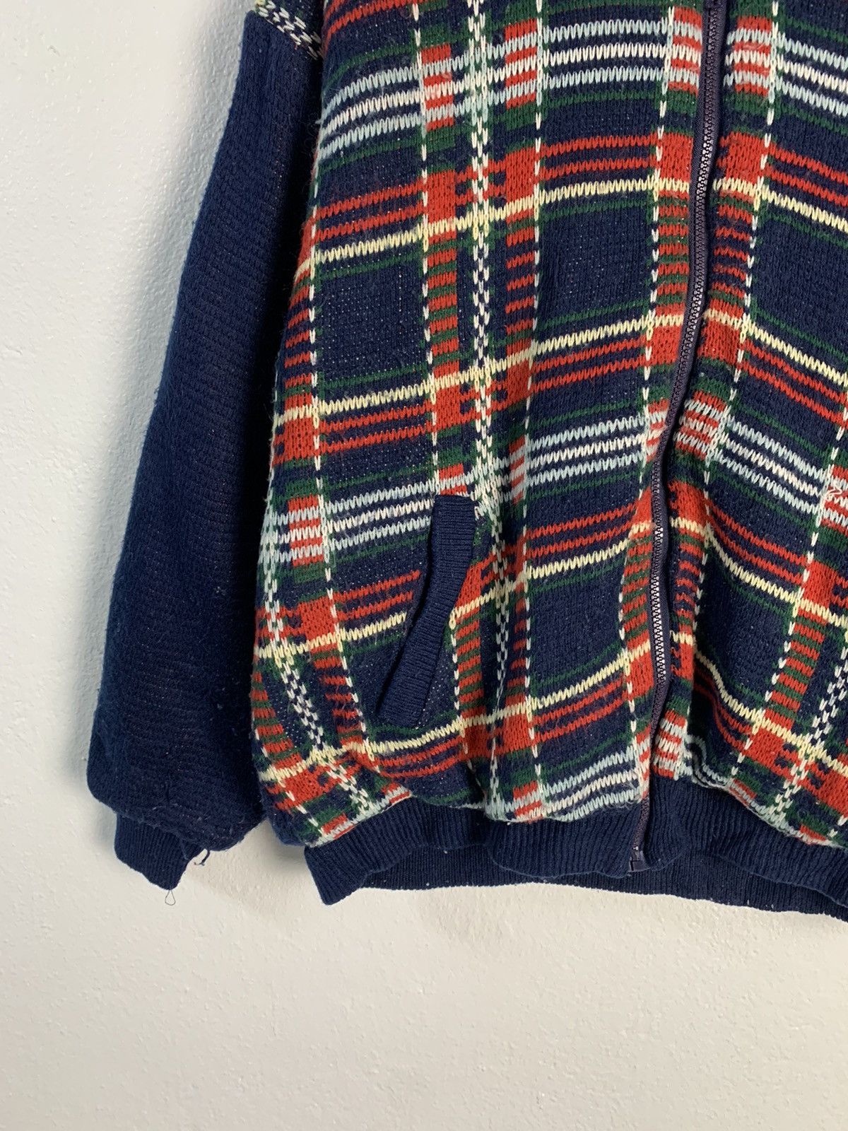 Japanese Brand Kearney House Checkered Hoodie Knitwear Jacket Size US M / EU 48-50 / 2 - 3 Thumbnail