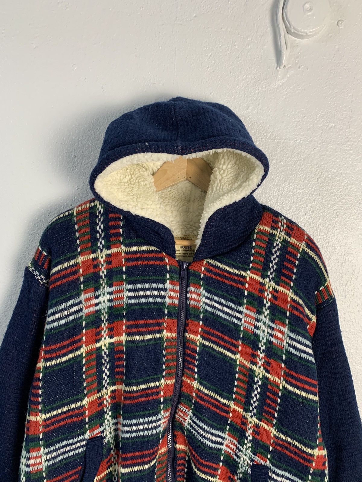 Japanese Brand Kearney House Checkered Hoodie Knitwear Jacket Size US M / EU 48-50 / 2 - 4 Thumbnail