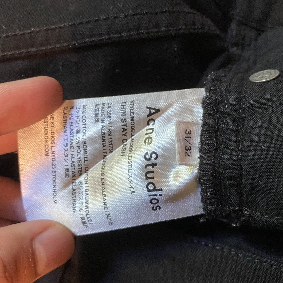 Acne Studios Thin Stay Cash Size US 31 - 4 Thumbnail