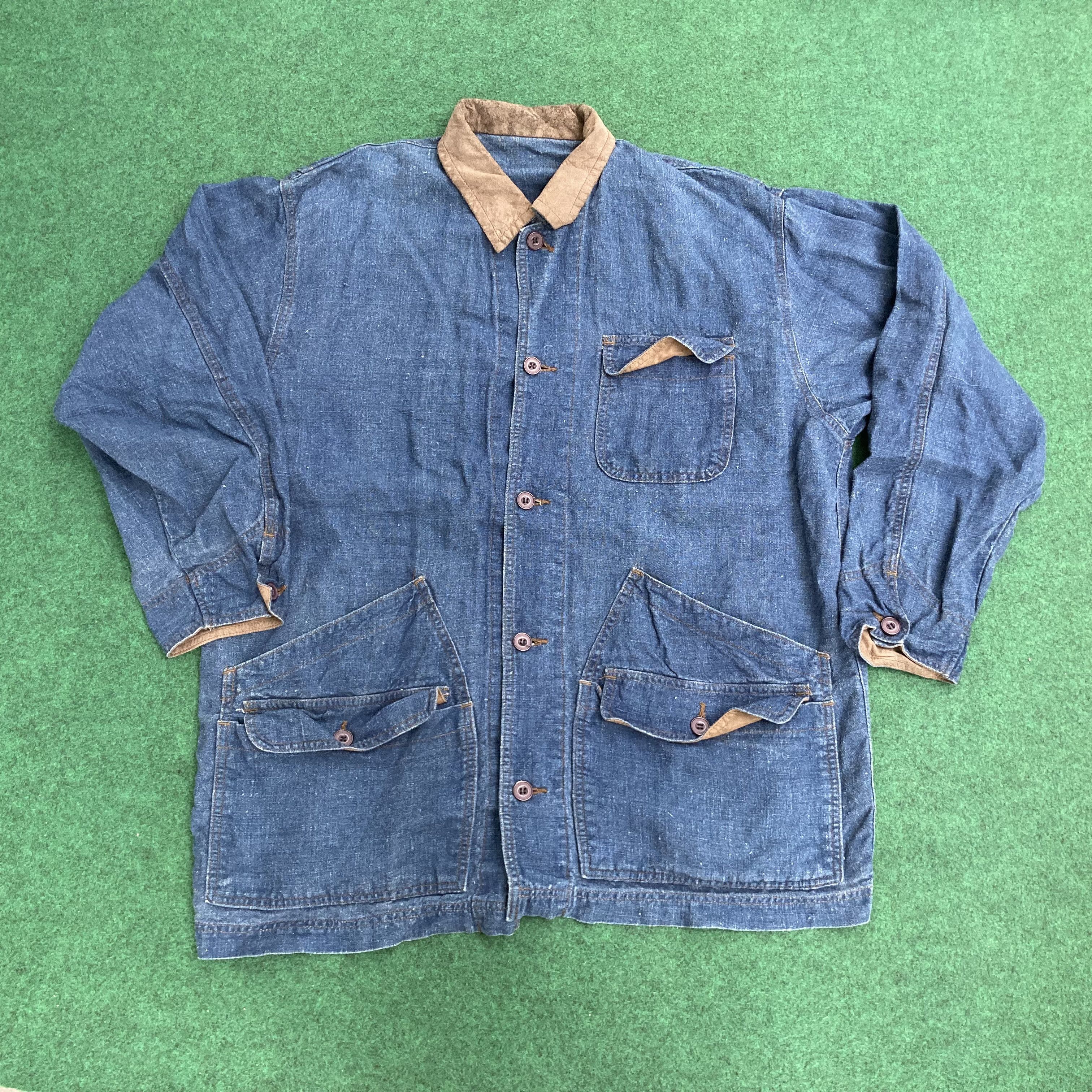 Japanese Brand × Johnbull × Vintage Vtg John Bull Workwear Pocket Japan Work Wear Army Jacket Size US XL / EU 56 / 4 - 1 Thumbnail