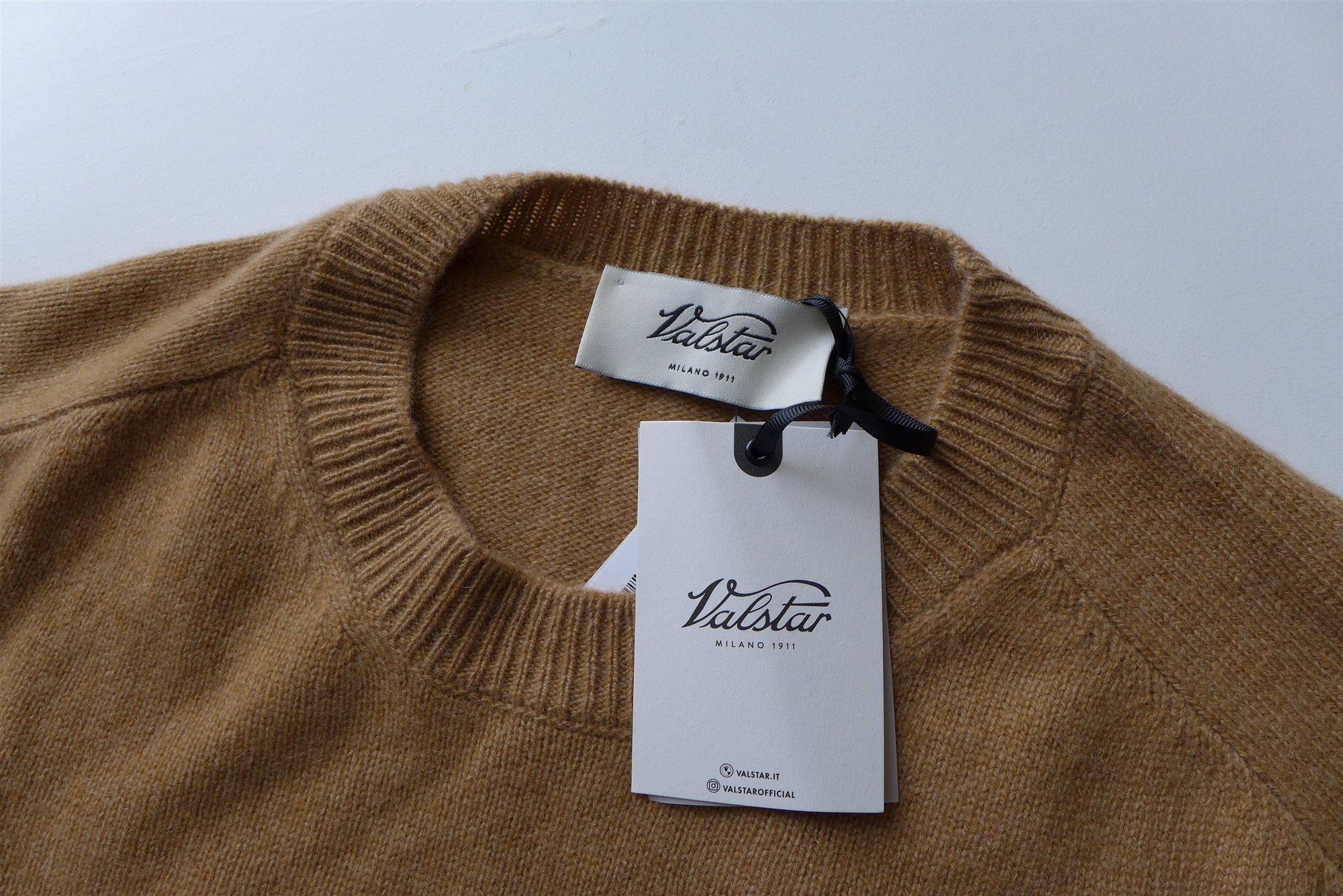 Valstar Valstar Crew Neck Sweater - Camel Cashmere Size US XXL / EU 58 / 5 - 6 Thumbnail