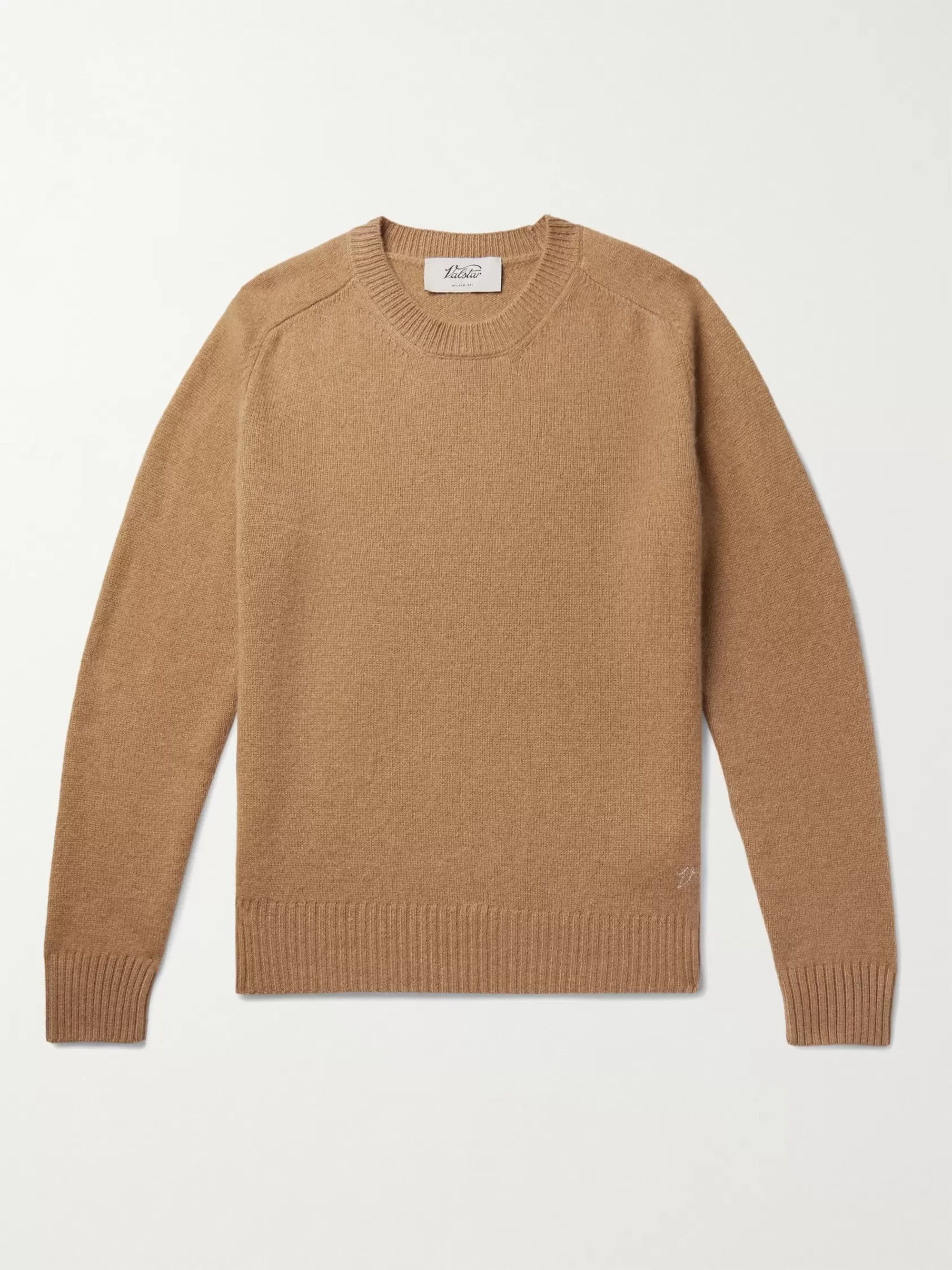 Valstar Valstar Crew Neck Sweater - Camel Cashmere Size US XXL / EU 58 / 5 - 1 Thumbnail