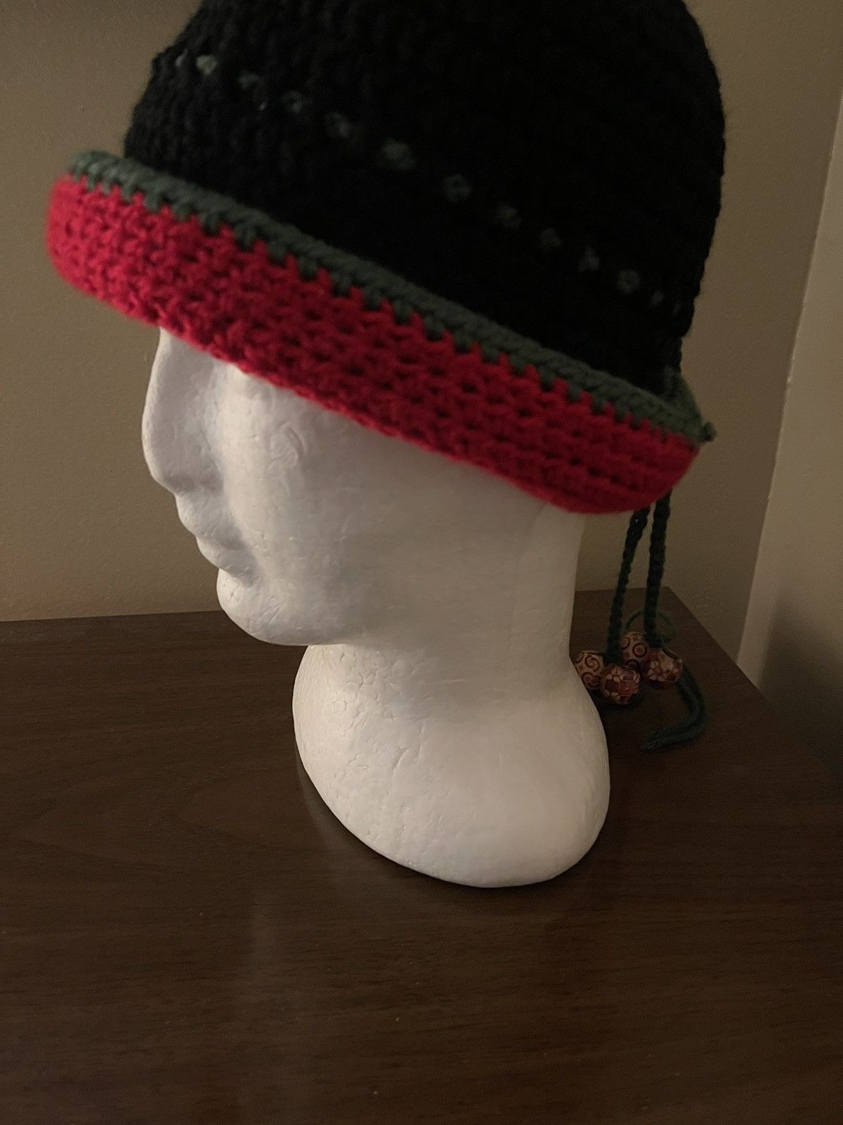Other Handmade crocheted roll up ELLE & C hat Size ONE SIZE - 2 Thumbnail